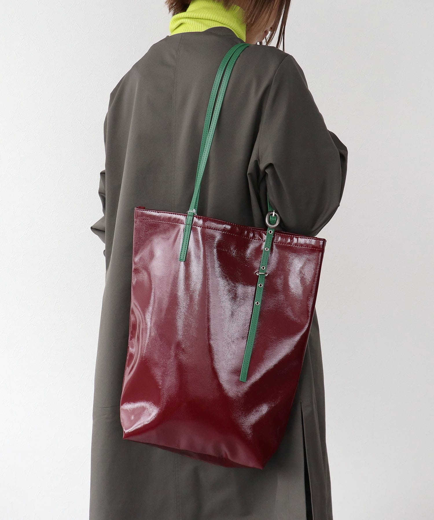 ミニバックルカラートート