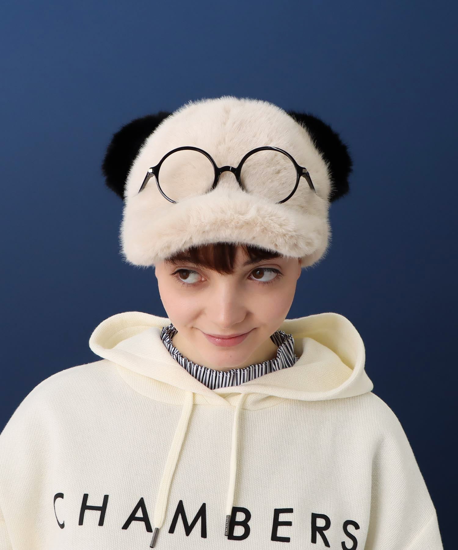 PANDAフェイクファ―CAP