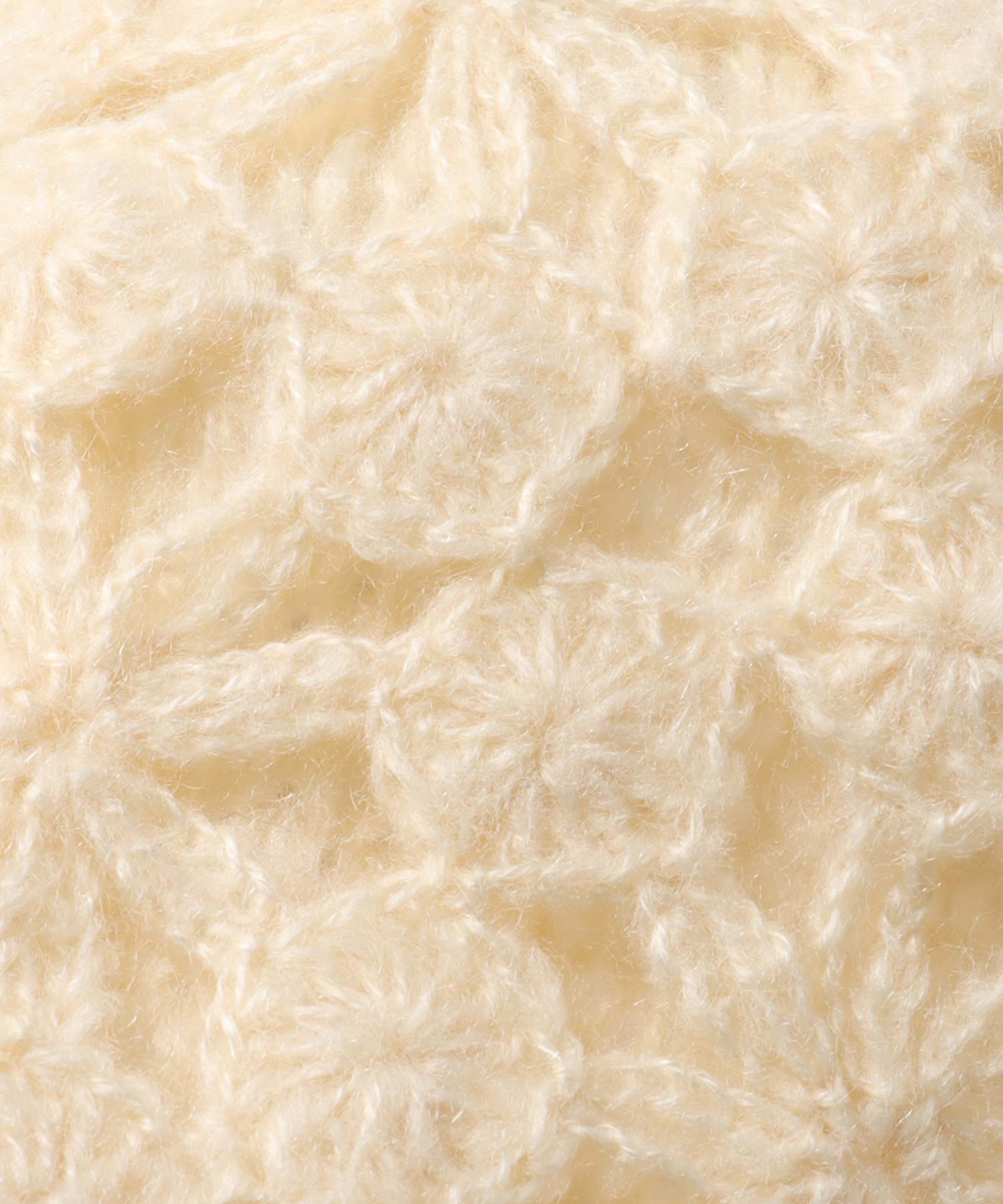 レース編みキャップ