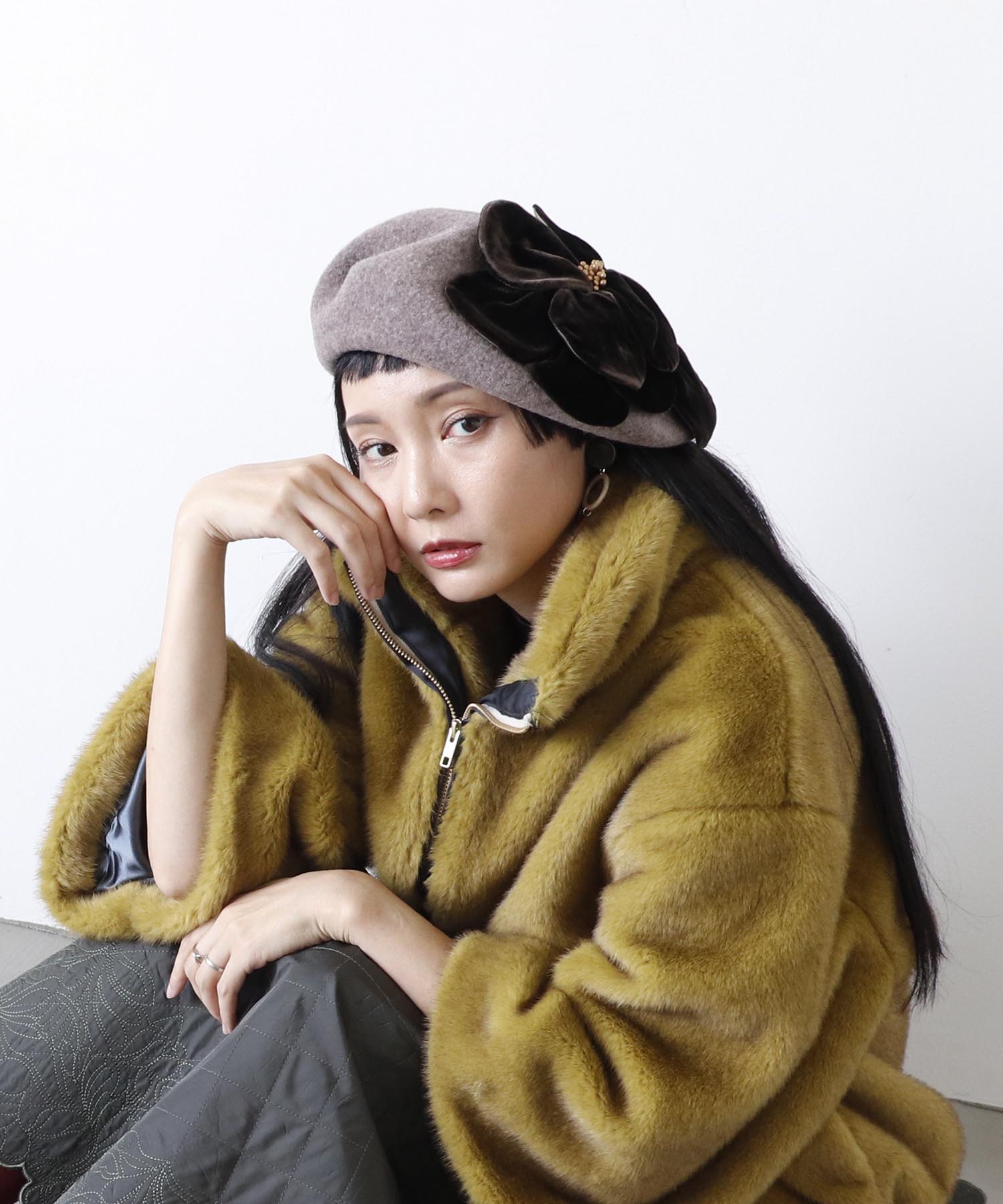 ＜一部店舗・WEB限定＞花びらベレー