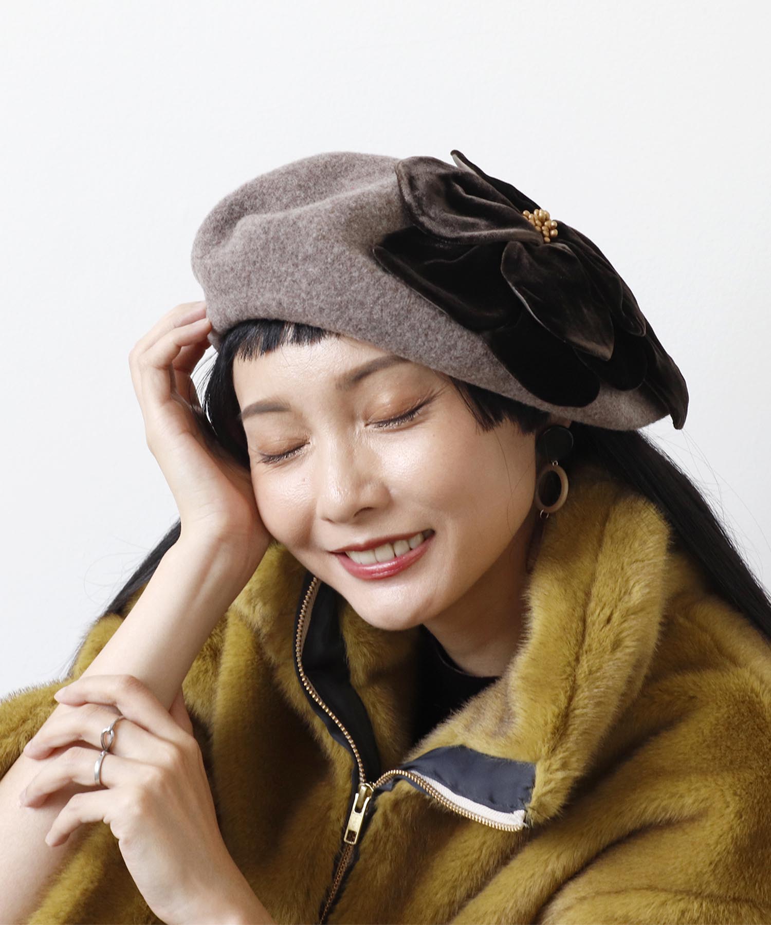 ＜一部店舗・WEB限定＞花びらベレー