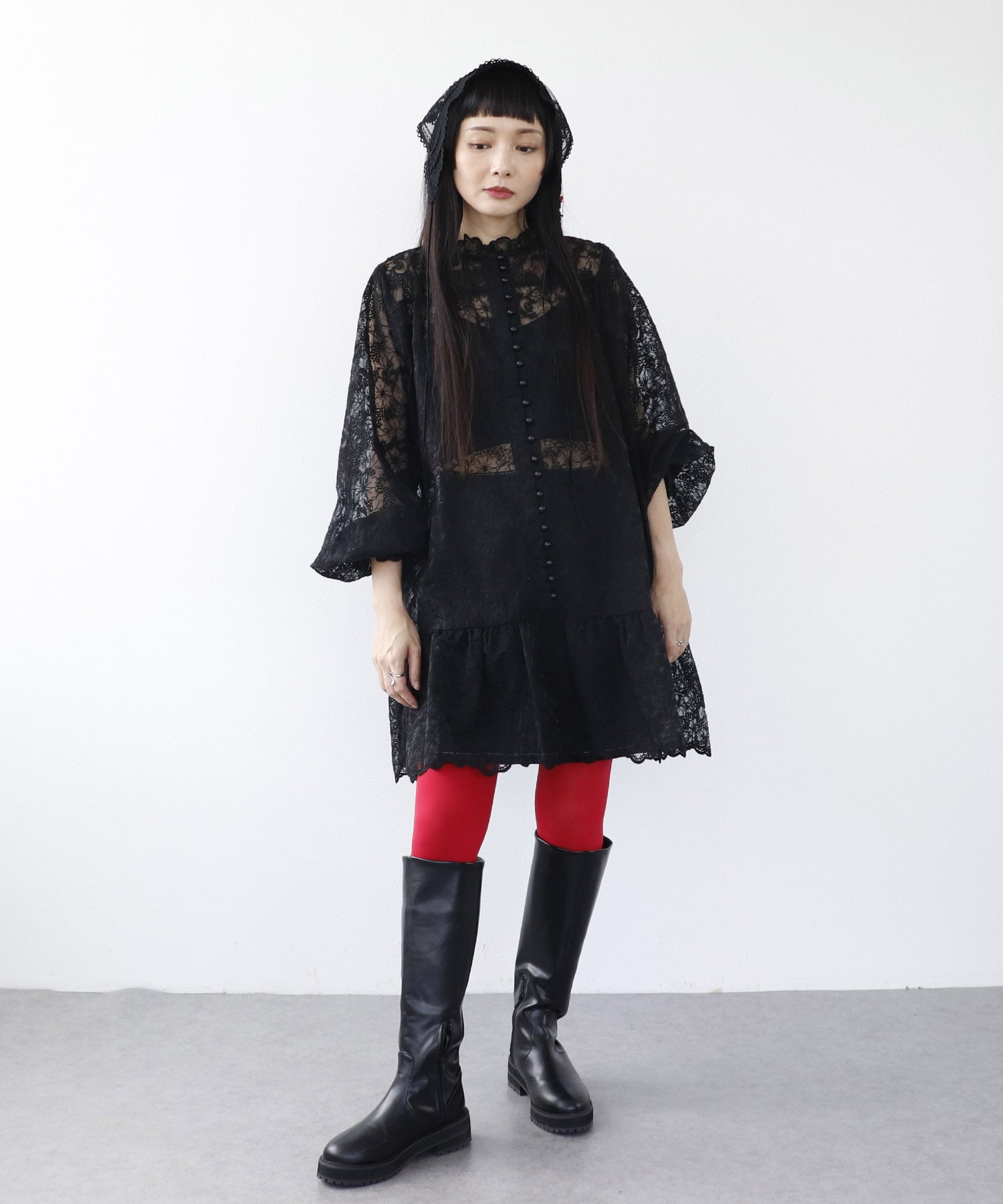 ＜一部店舗・WEB限定＞レース三角巾カチューシャ