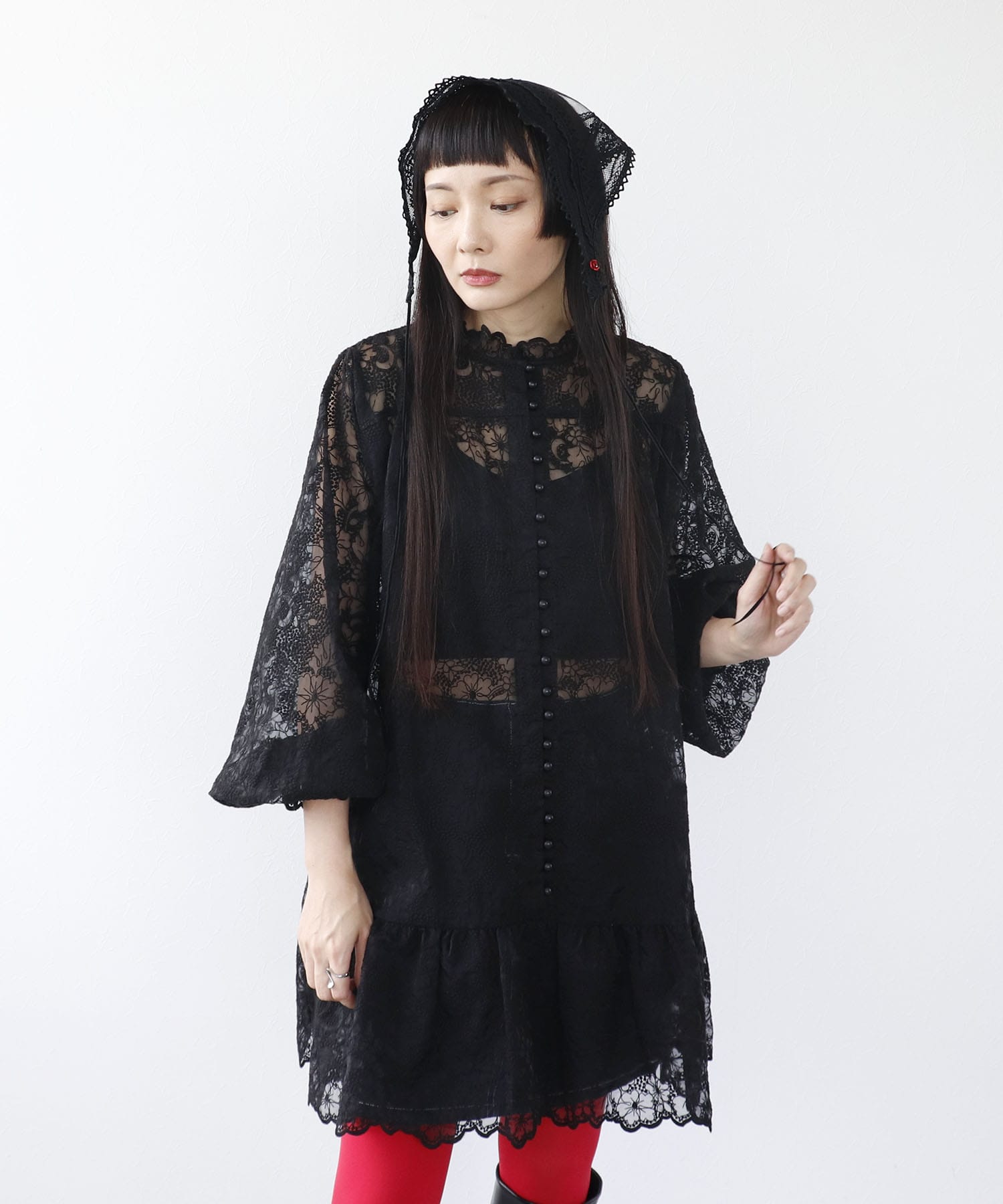 ＜一部店舗・WEB限定＞レース三角巾カチューシャ