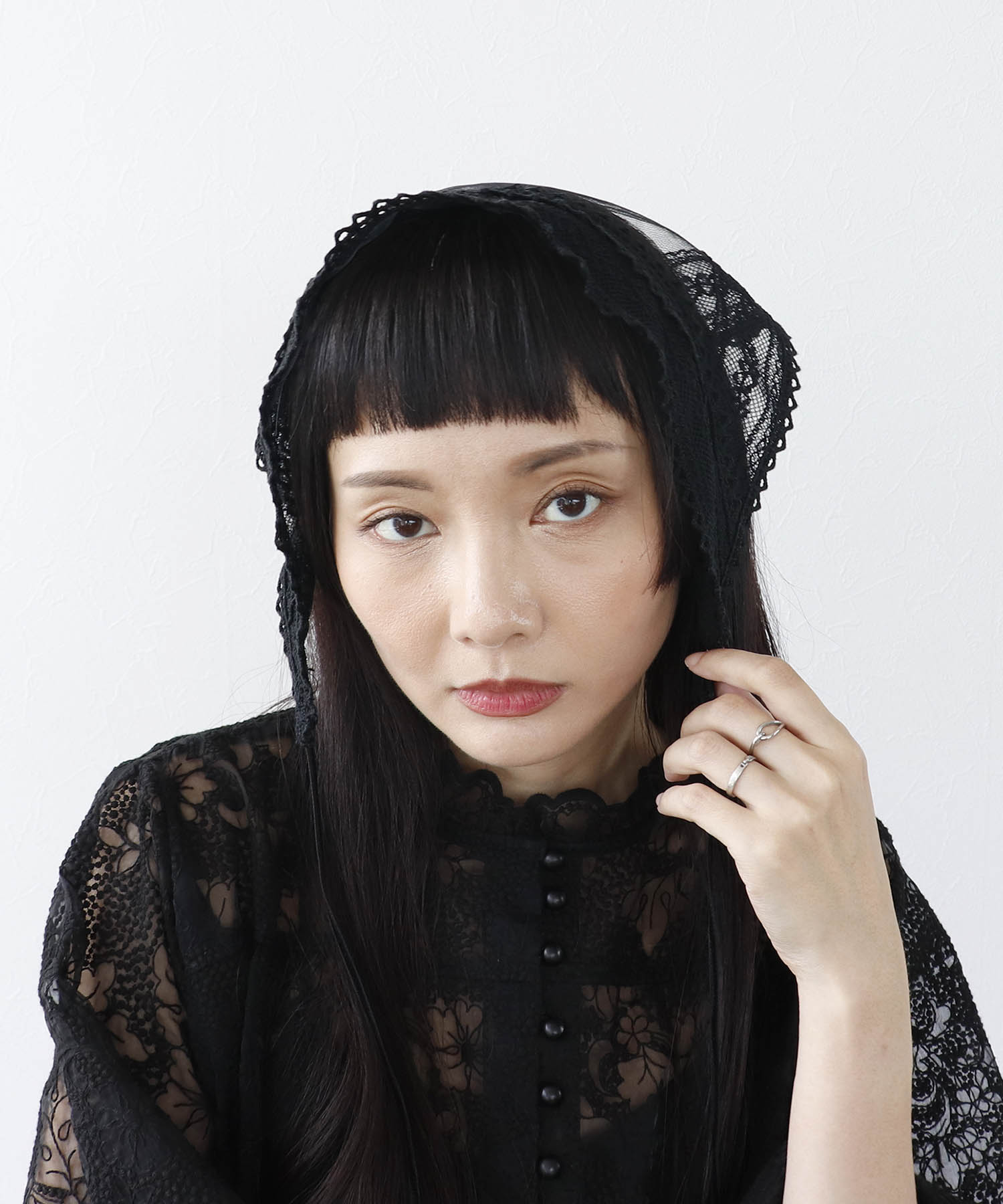 ＜一部店舗・WEB限定＞レース三角巾カチューシャ