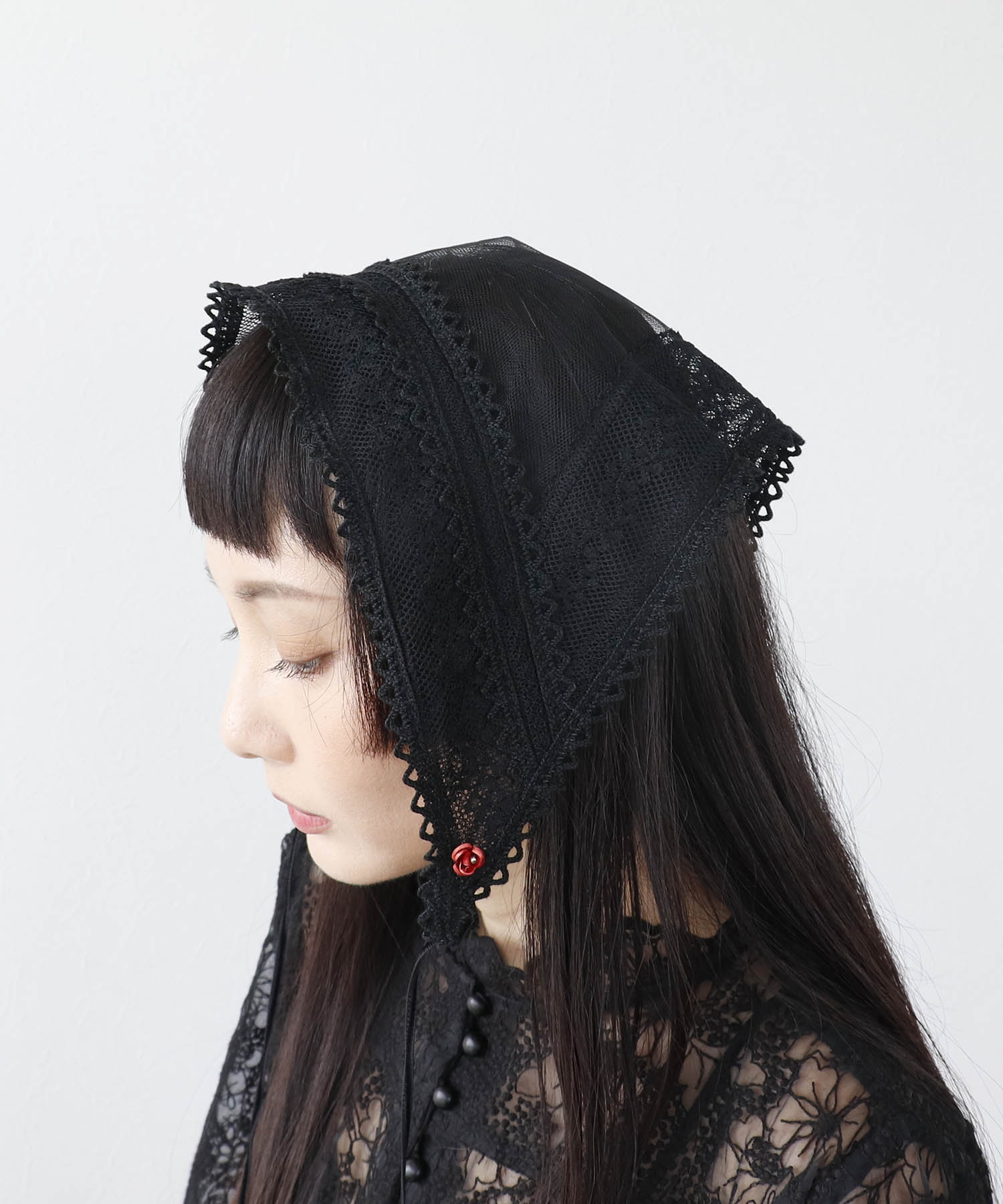 ＜一部店舗・WEB限定＞レース三角巾カチューシャ