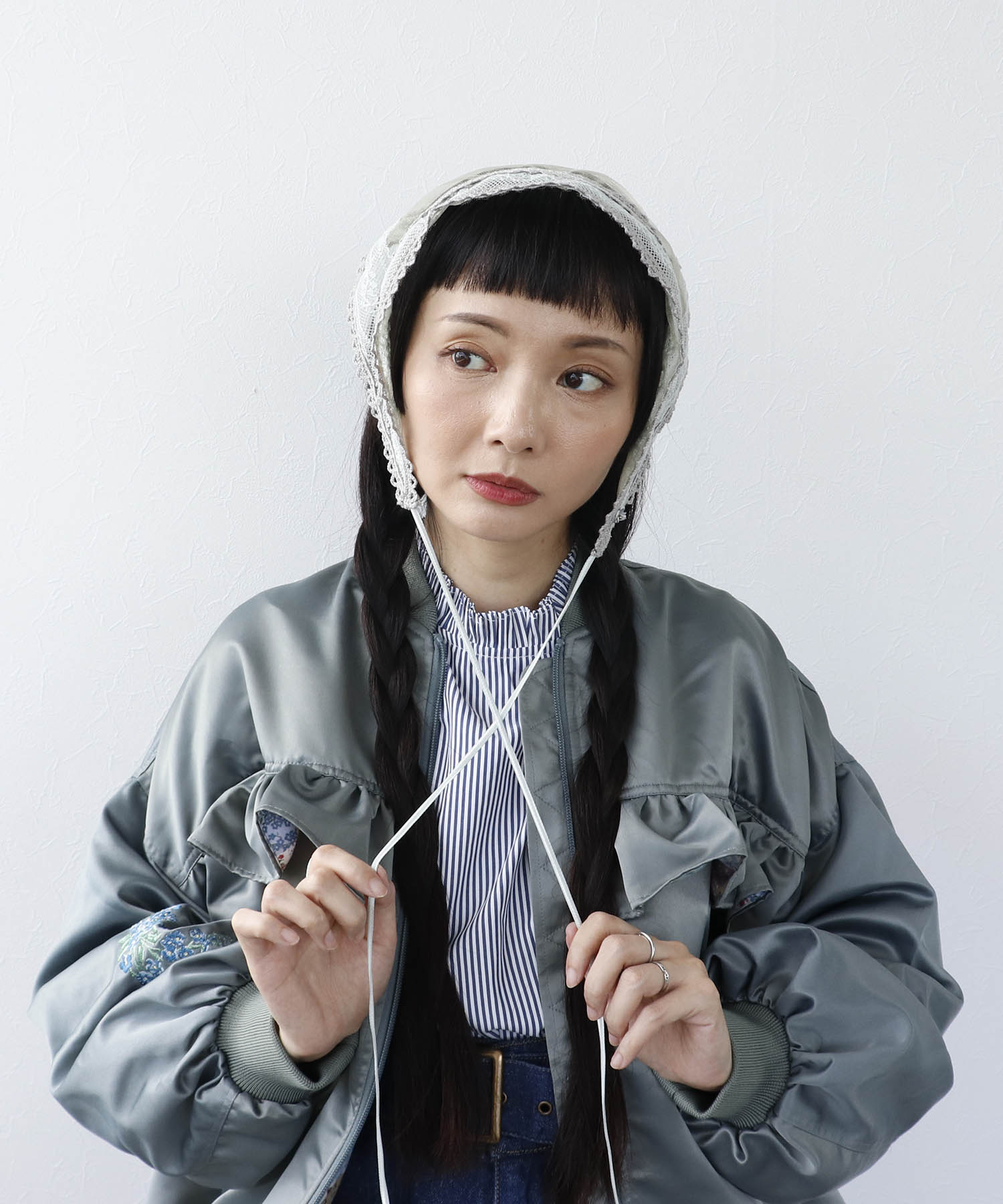 ＜一部店舗・WEB限定＞レース三角巾カチューシャ