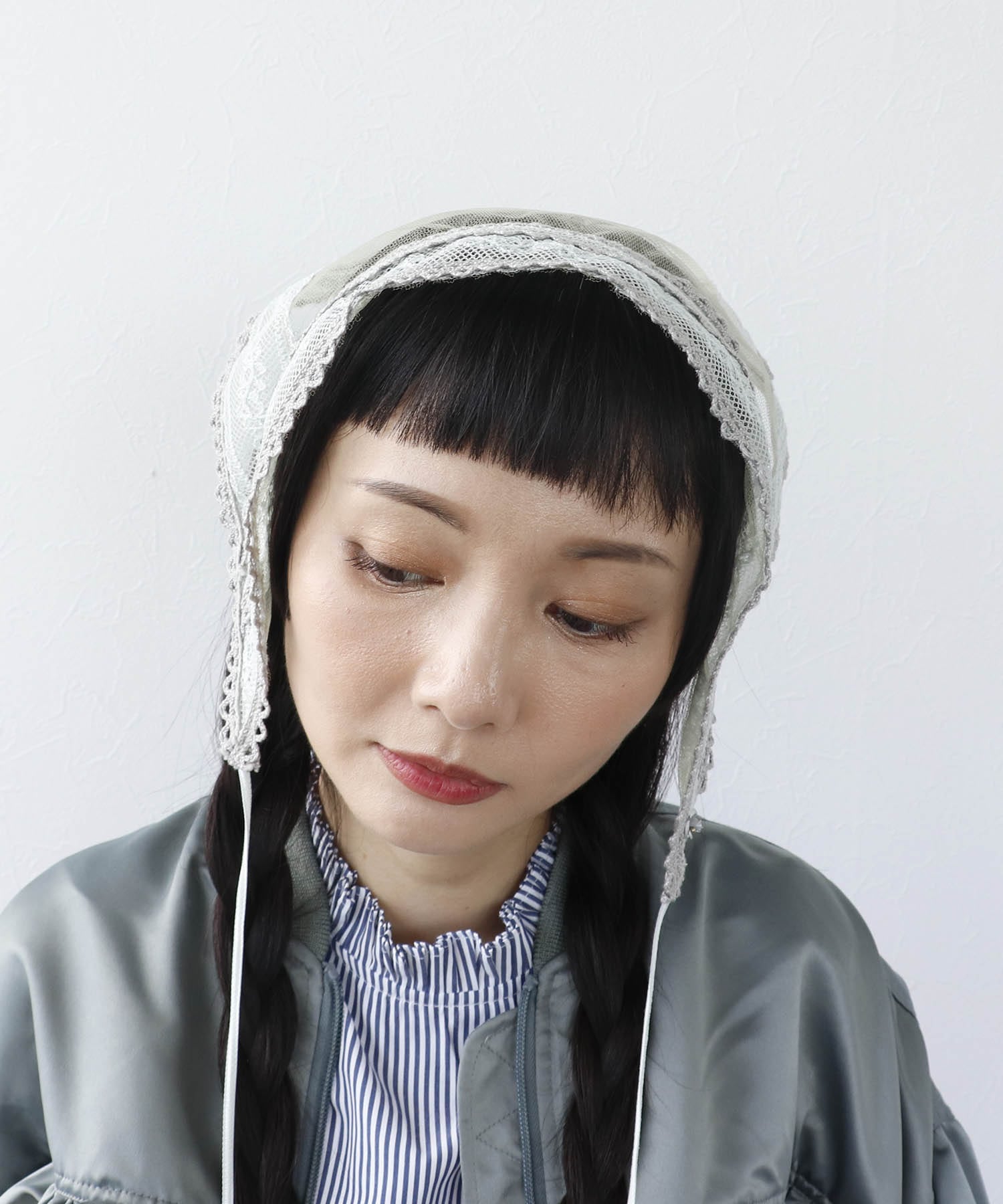 ＜一部店舗・WEB限定＞レース三角巾カチューシャ