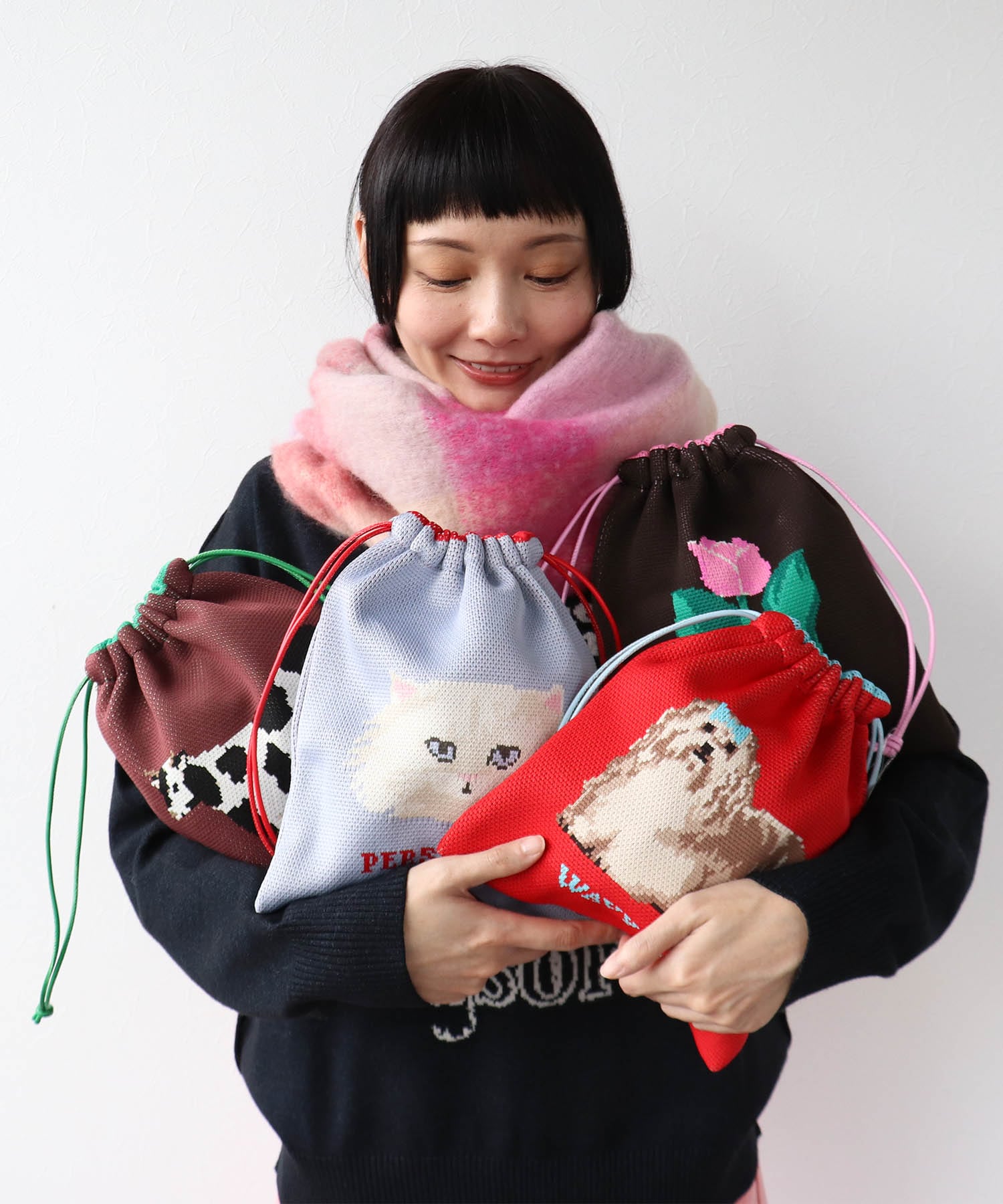 【JOliJOli】FTジャガード巾着