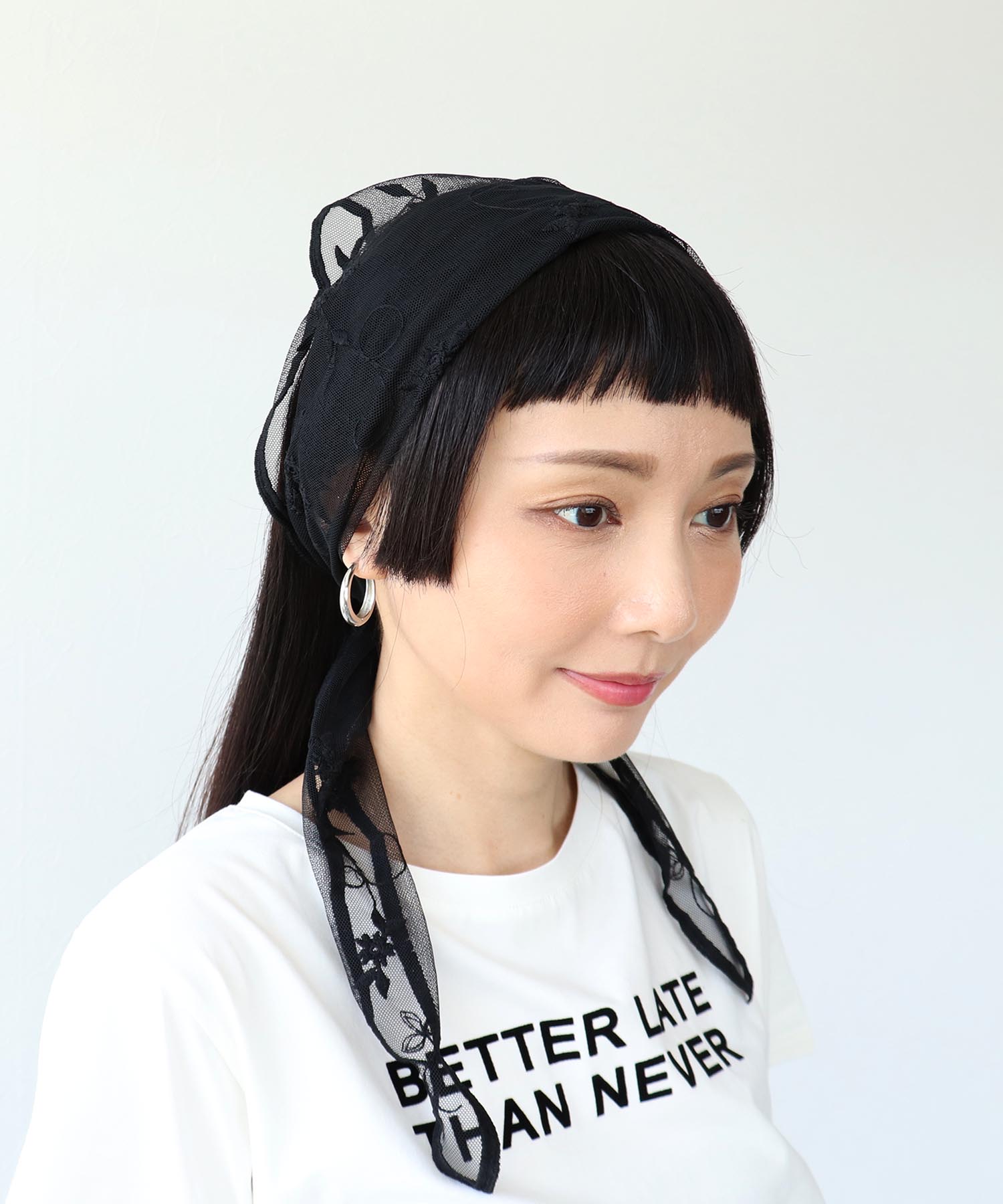 刺繍チュールバブーシュカ