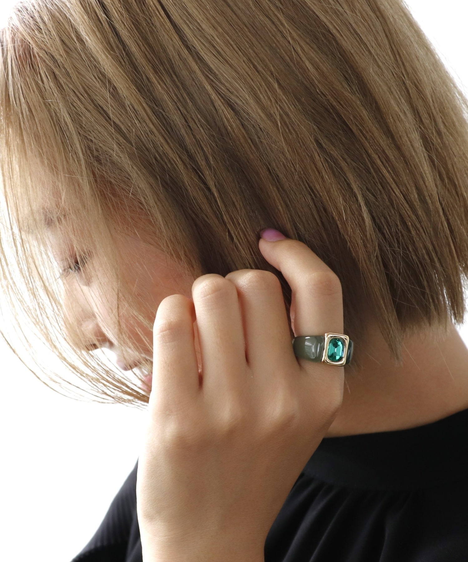カラービジュアクリルリング
