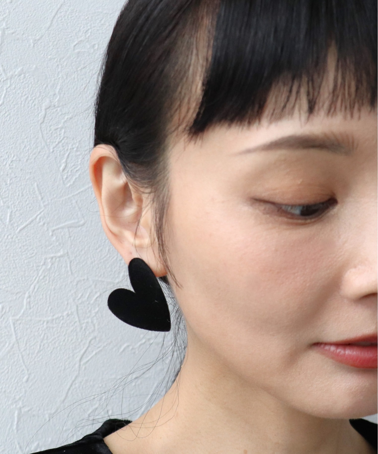 フロッキーハートピアス