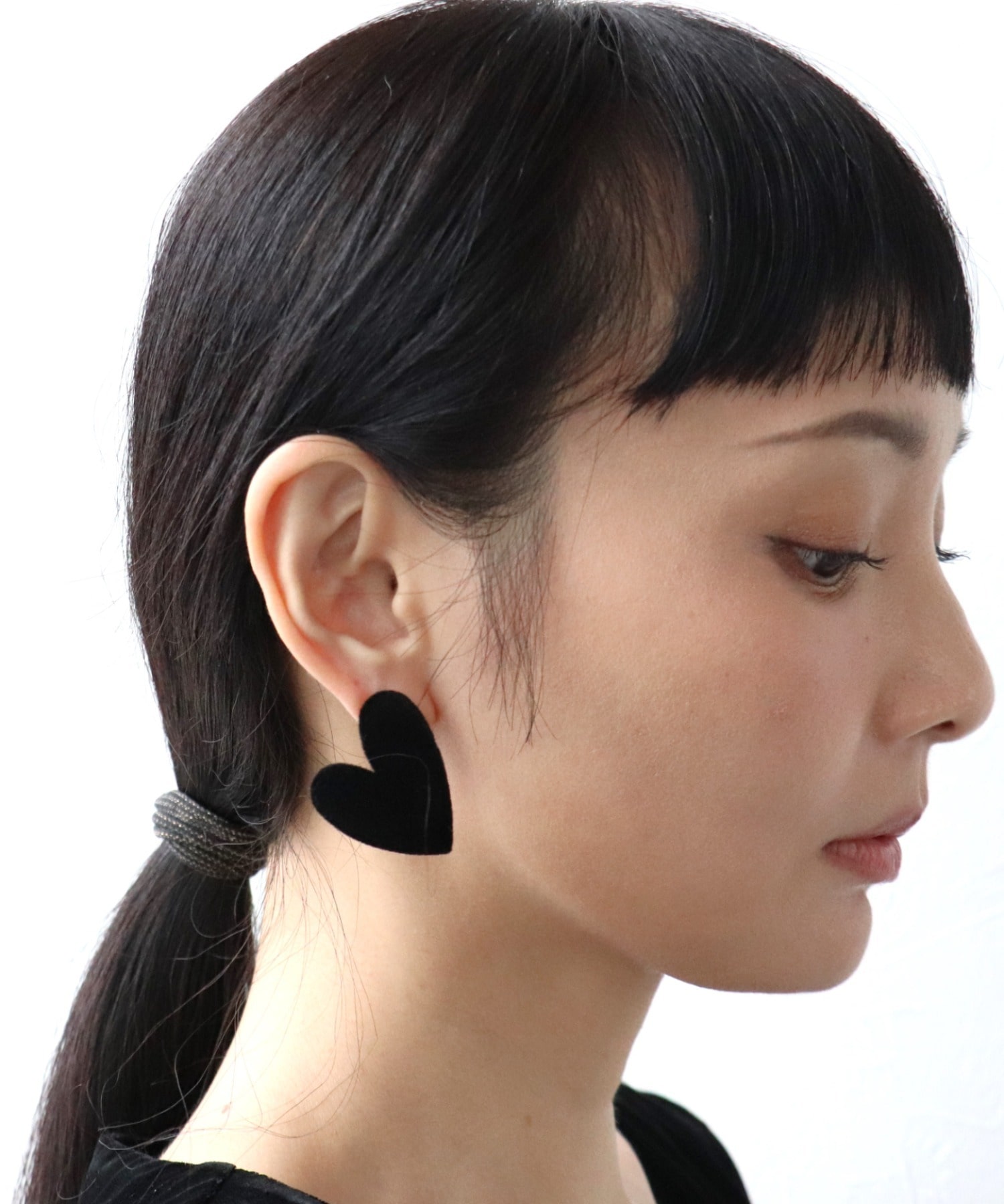 フロッキーハートピアス