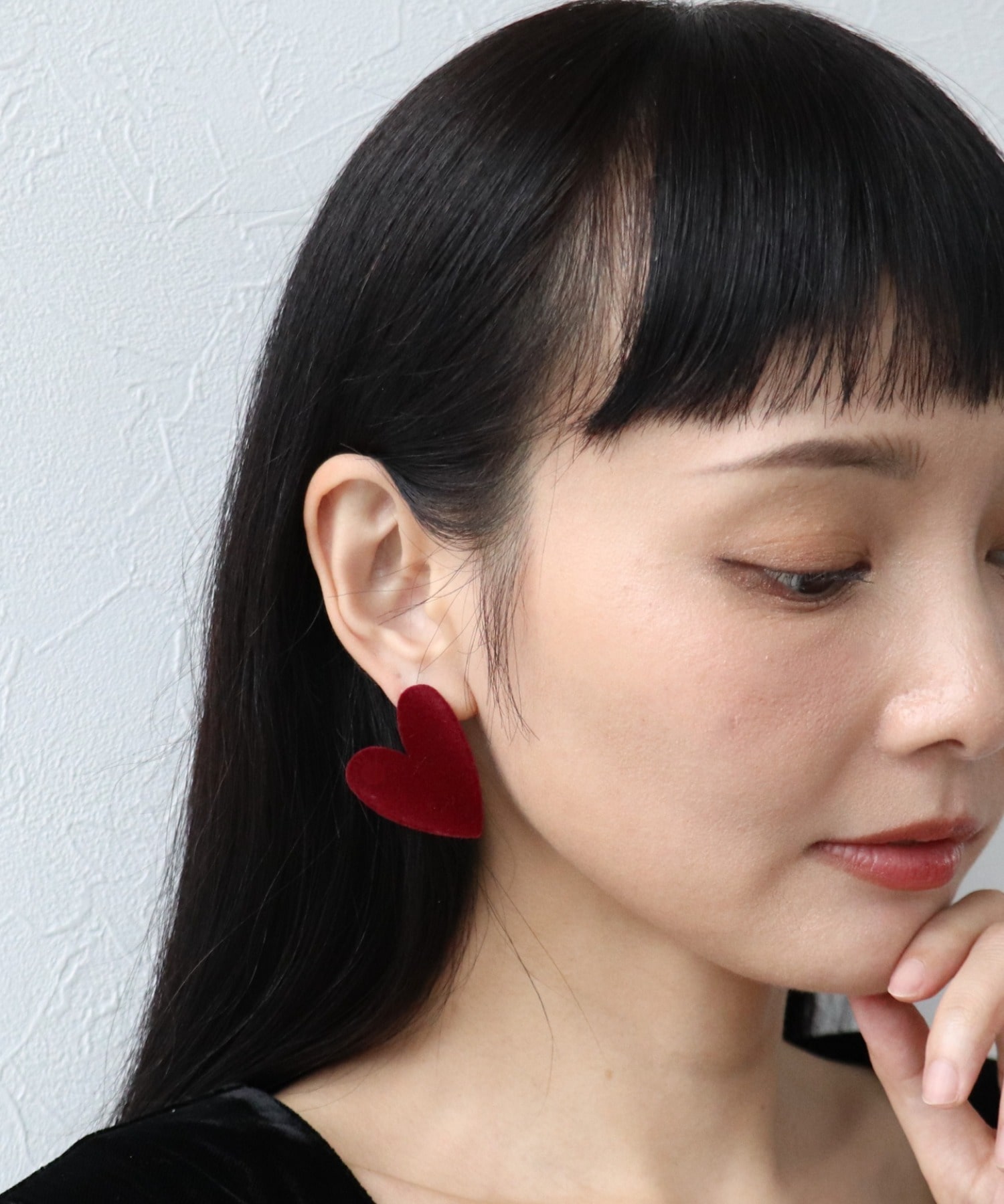 フロッキーハートピアス