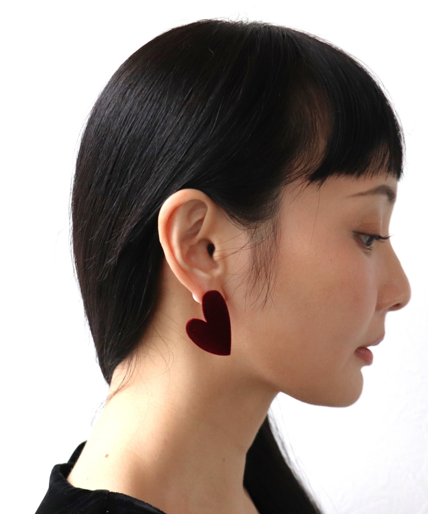 フロッキーハートピアス