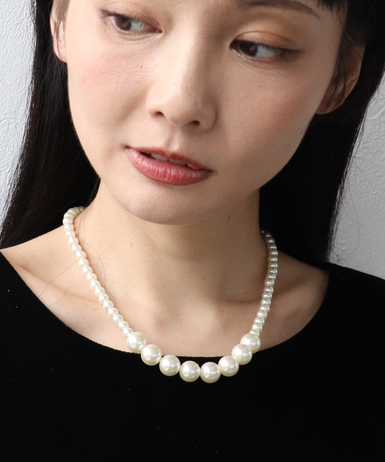 MIXパール3連ネックレス