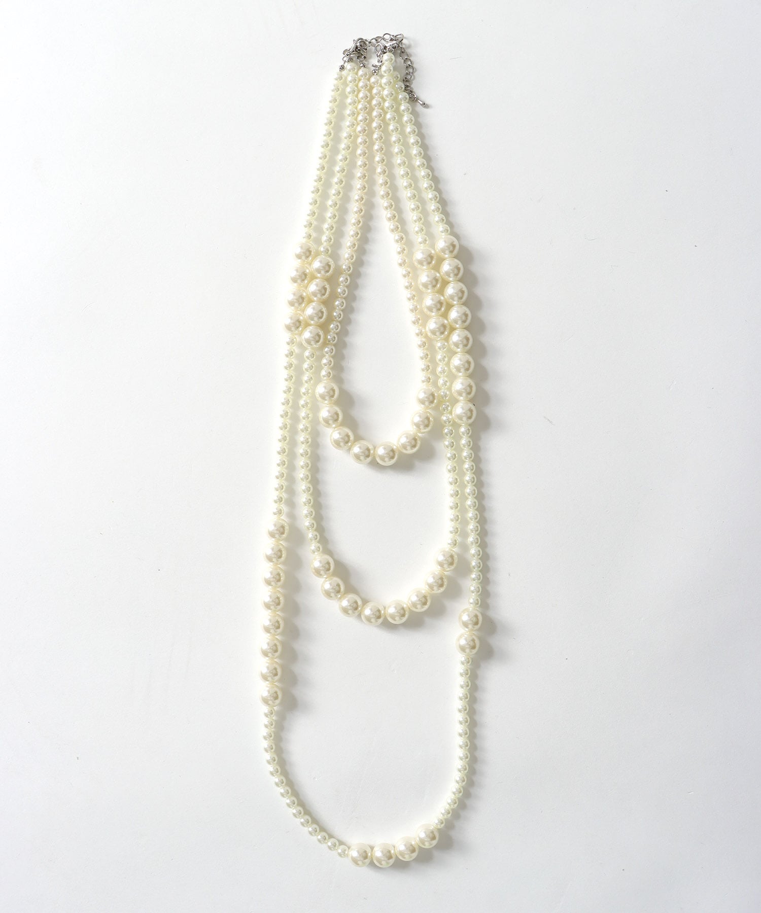 MIXパール3連ネックレス