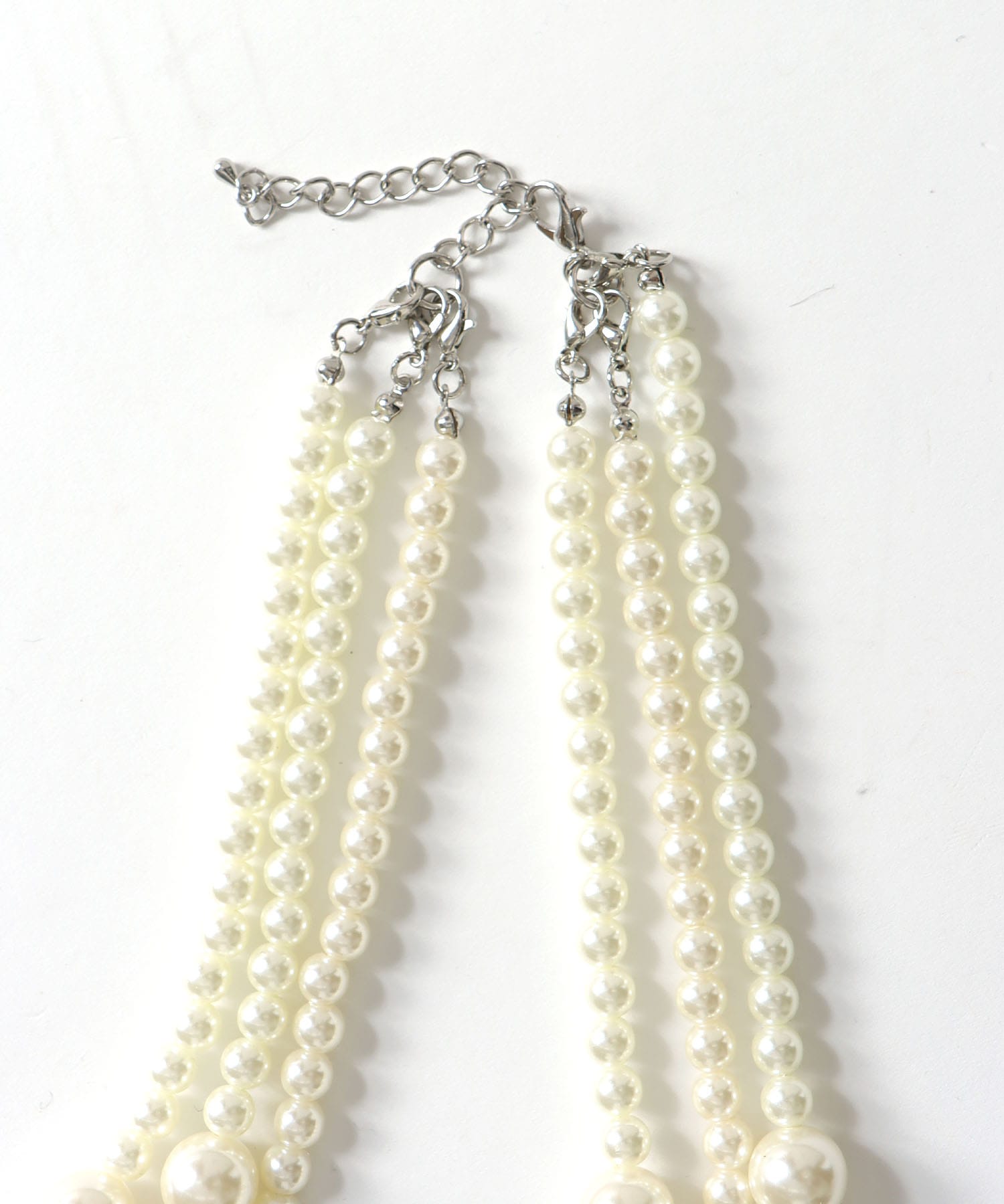 MIXパール3連ネックレス