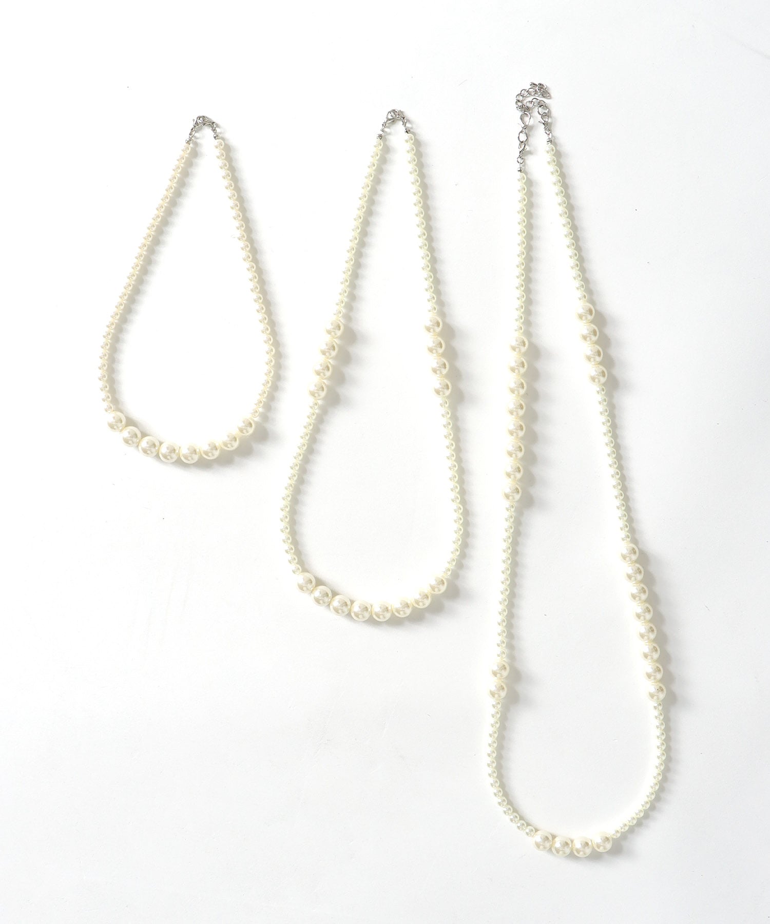 MIXパール3連ネックレス