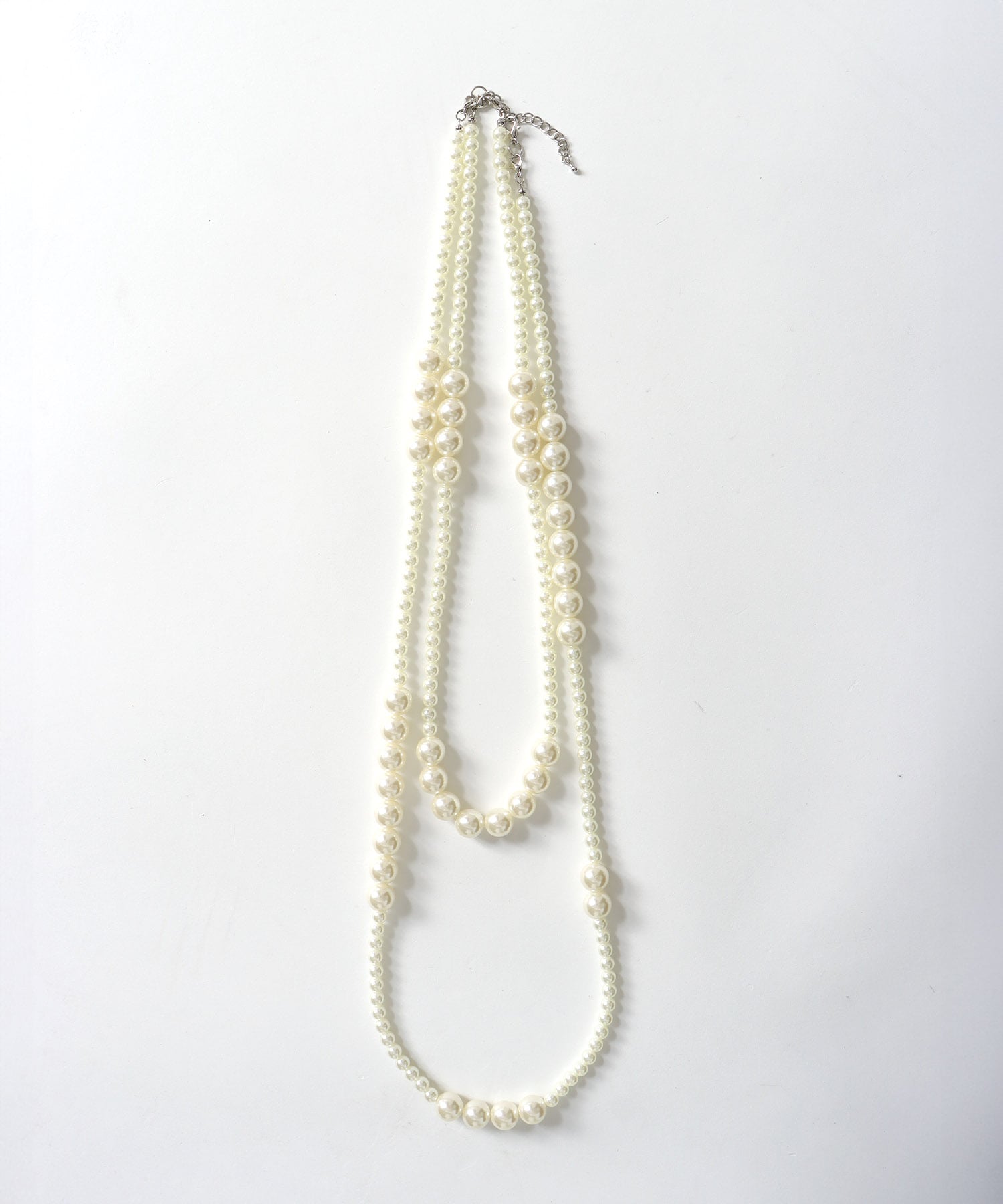 MIXパール3連ネックレス