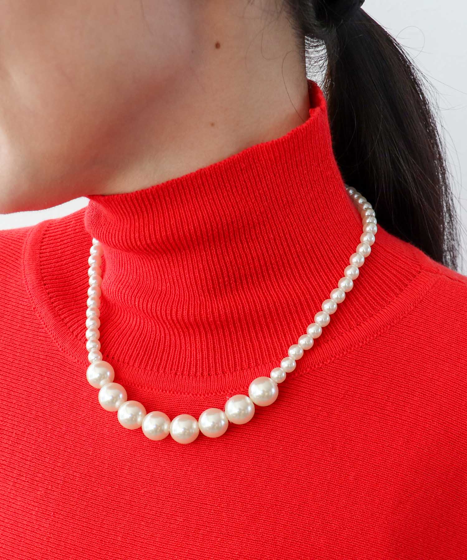 MIXパール3連ネックレス