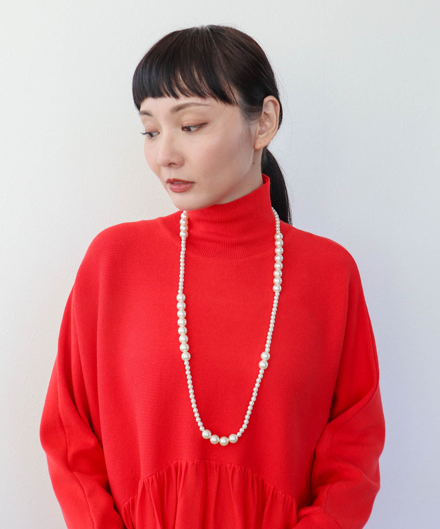 MIXパール3連ネックレス