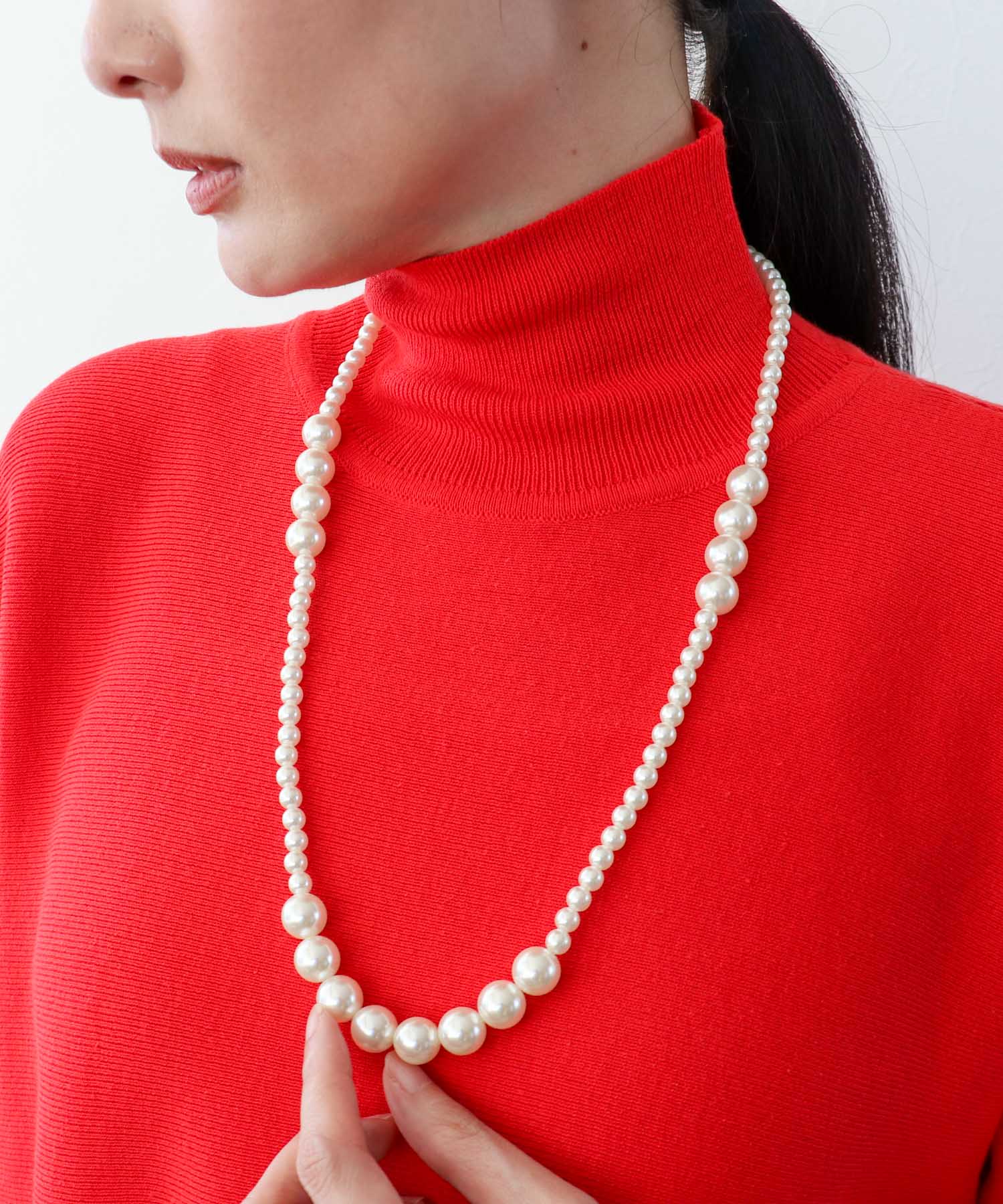 MIXパール3連ネックレス