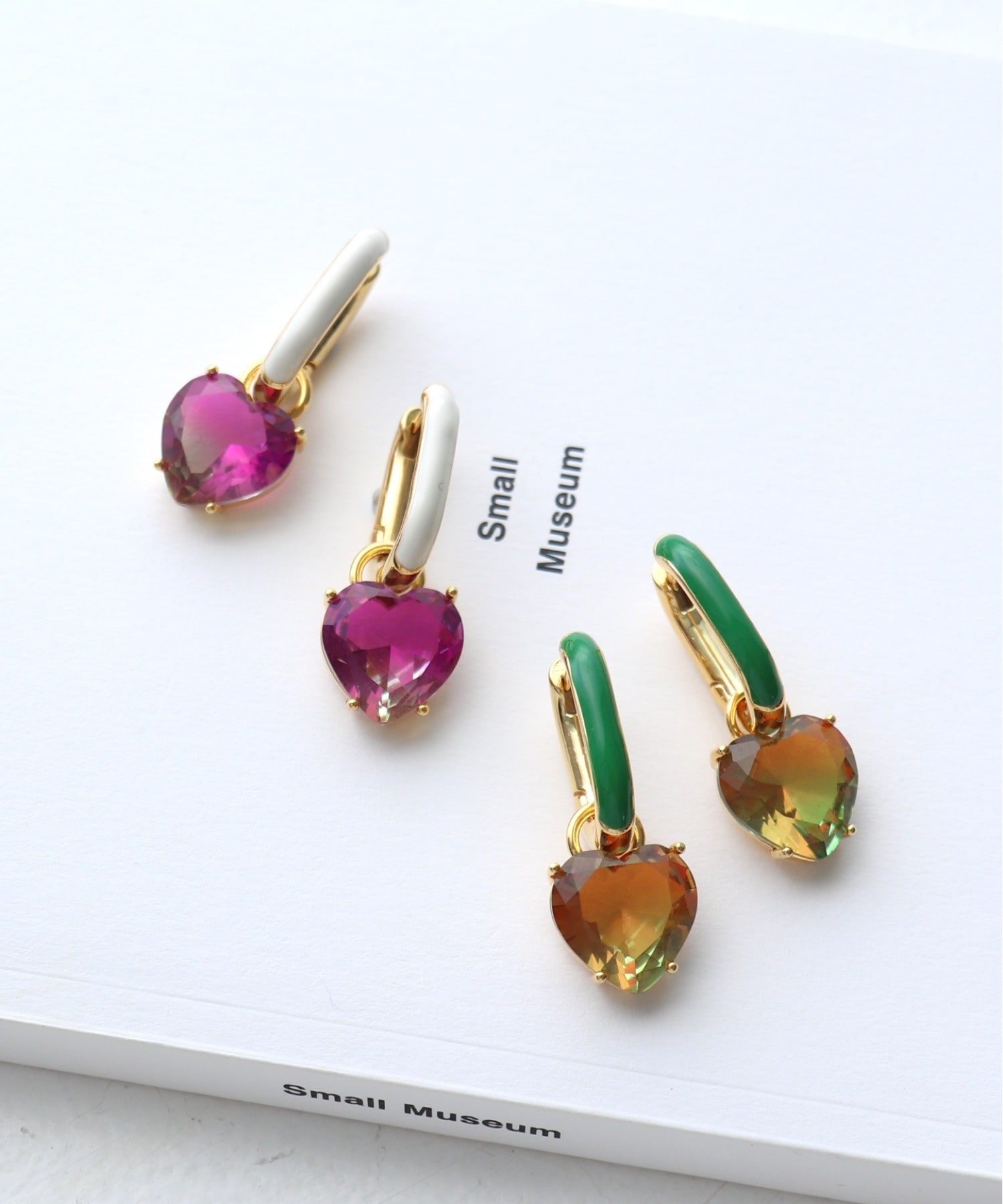 2WAYハートビジュ×エポワンタッチピアス
