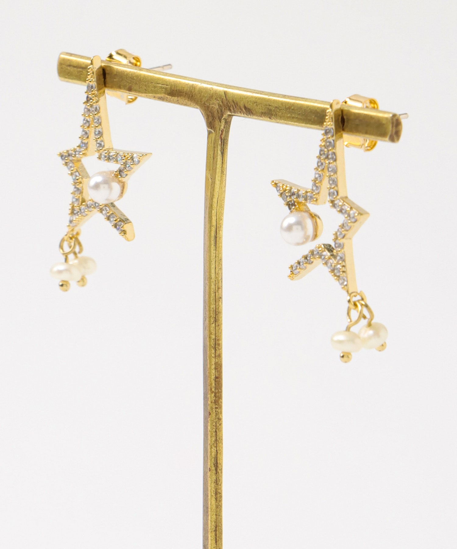 スター×淡水パールピアス