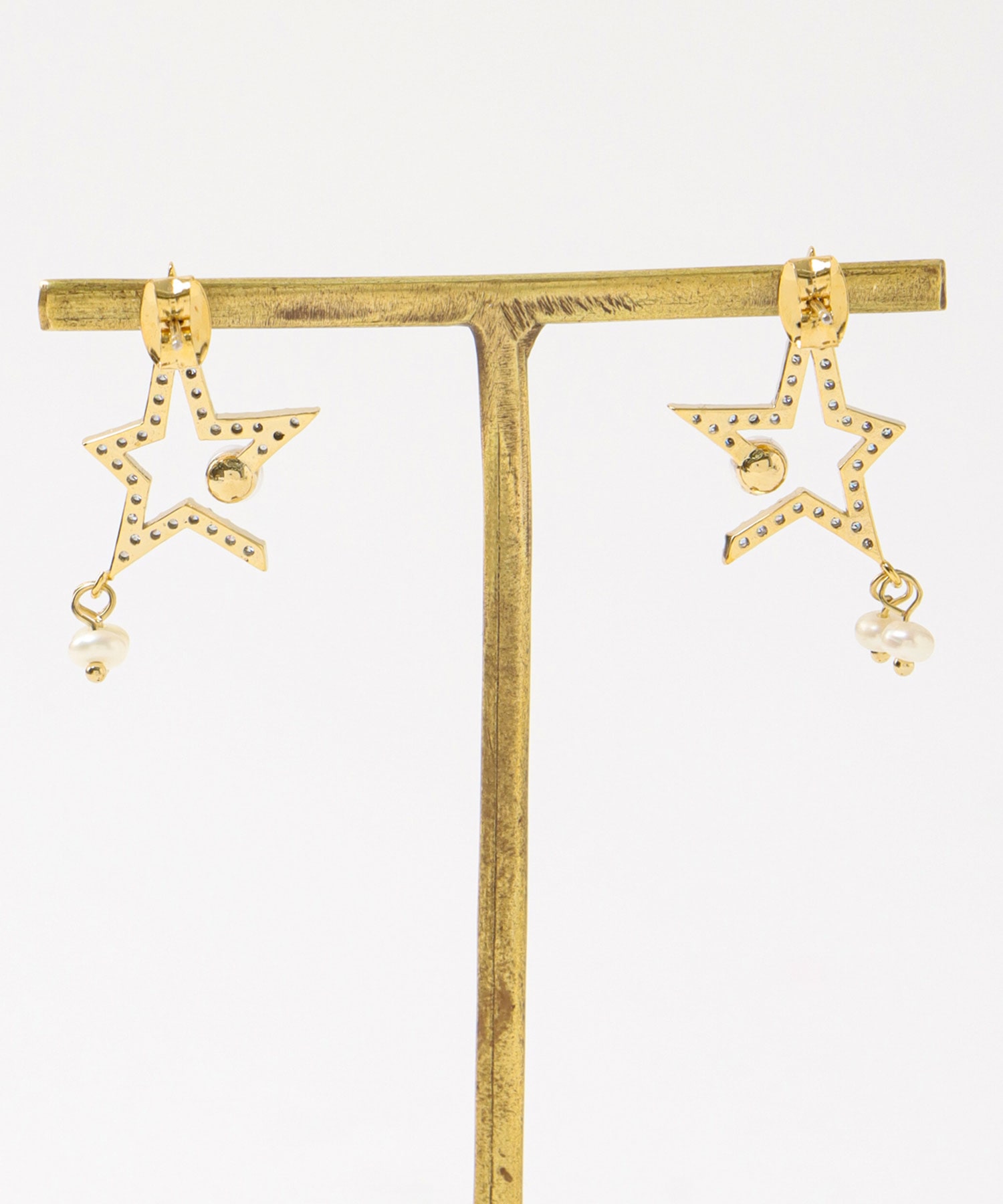 スター×淡水パールピアス