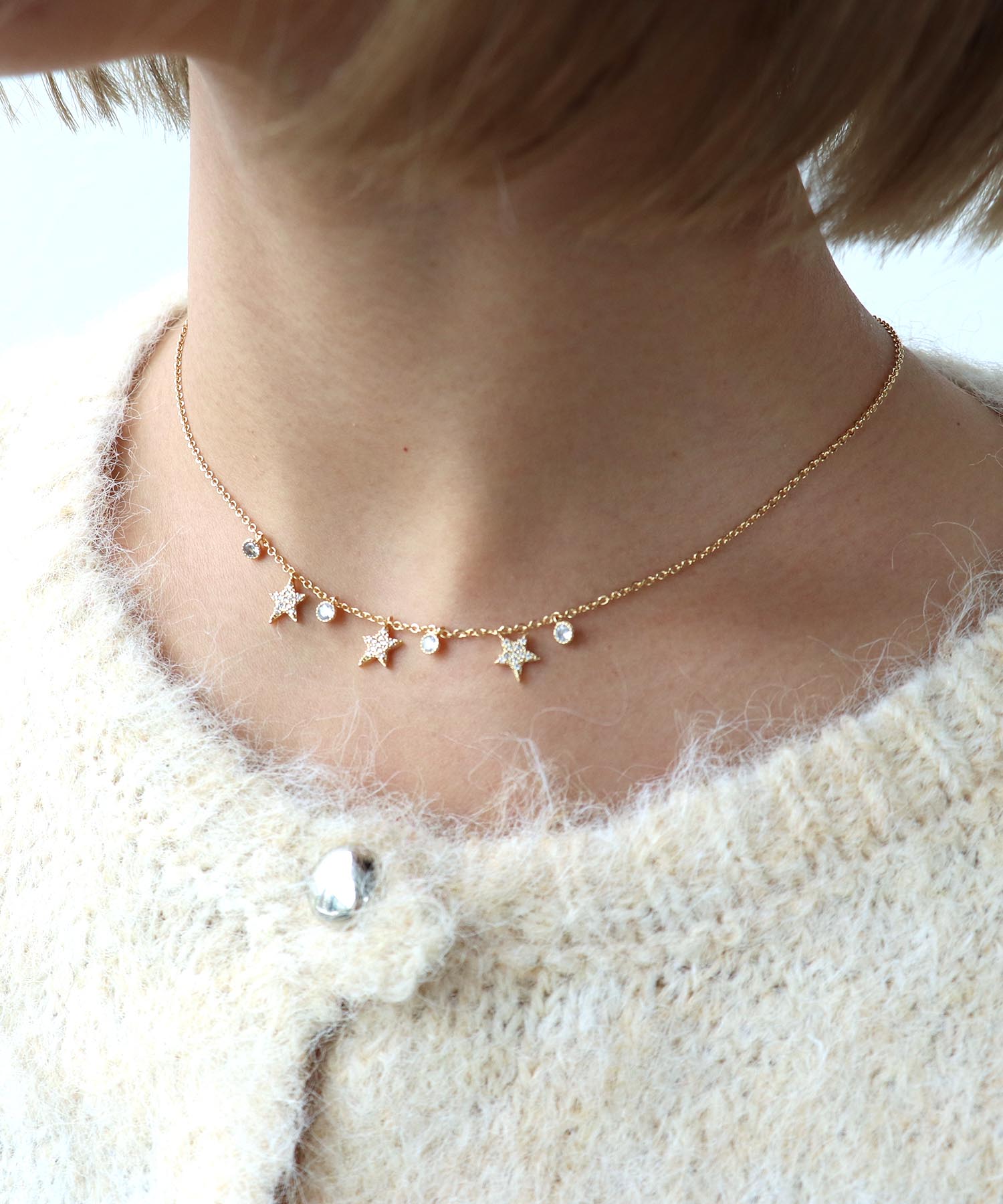 トリプルスターネックレス