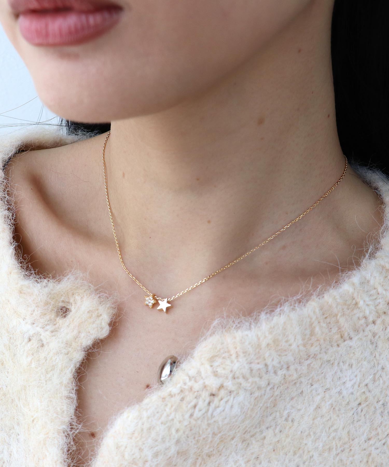 ダブルスターネックレス