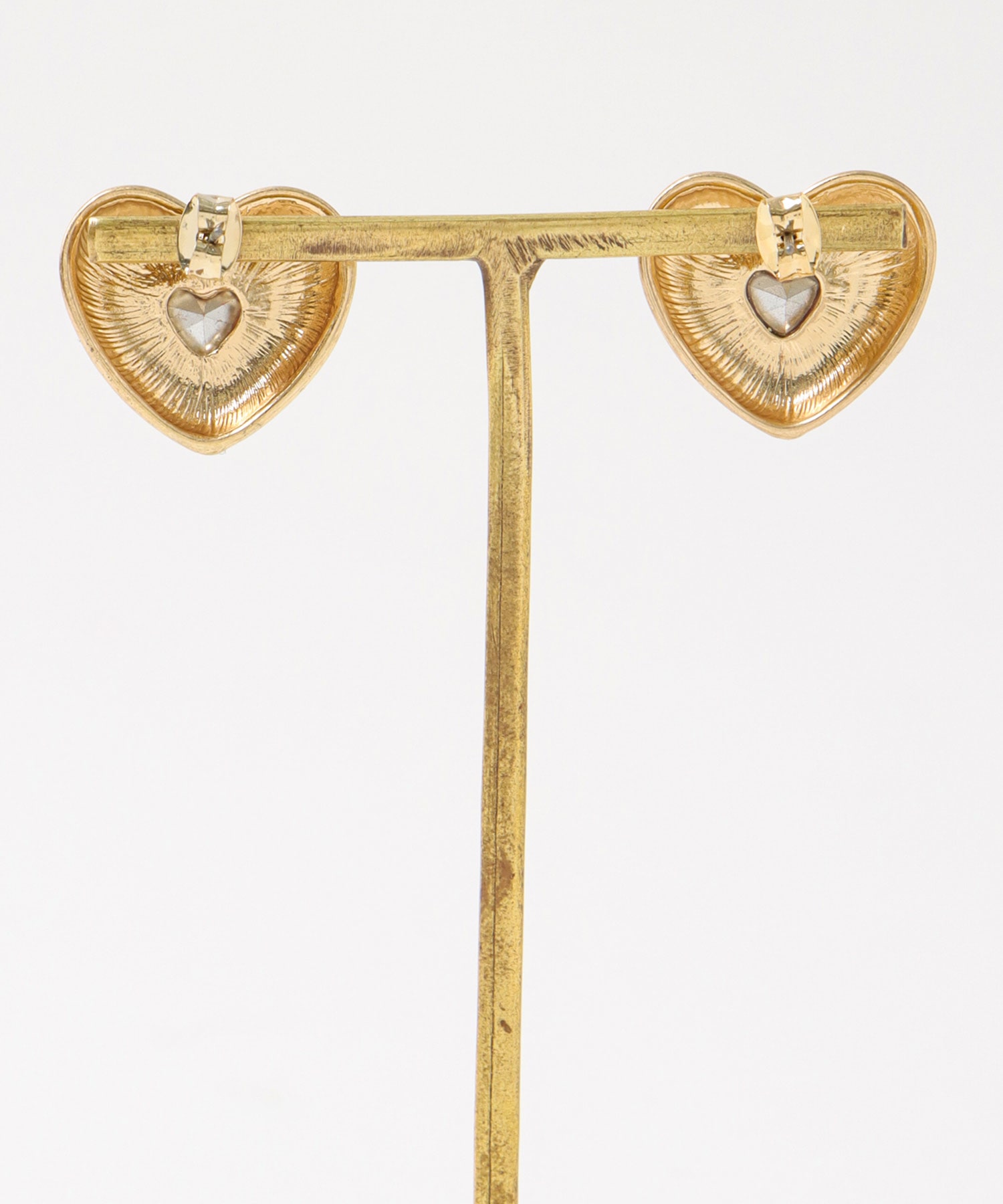 カラーストーンハートピアス