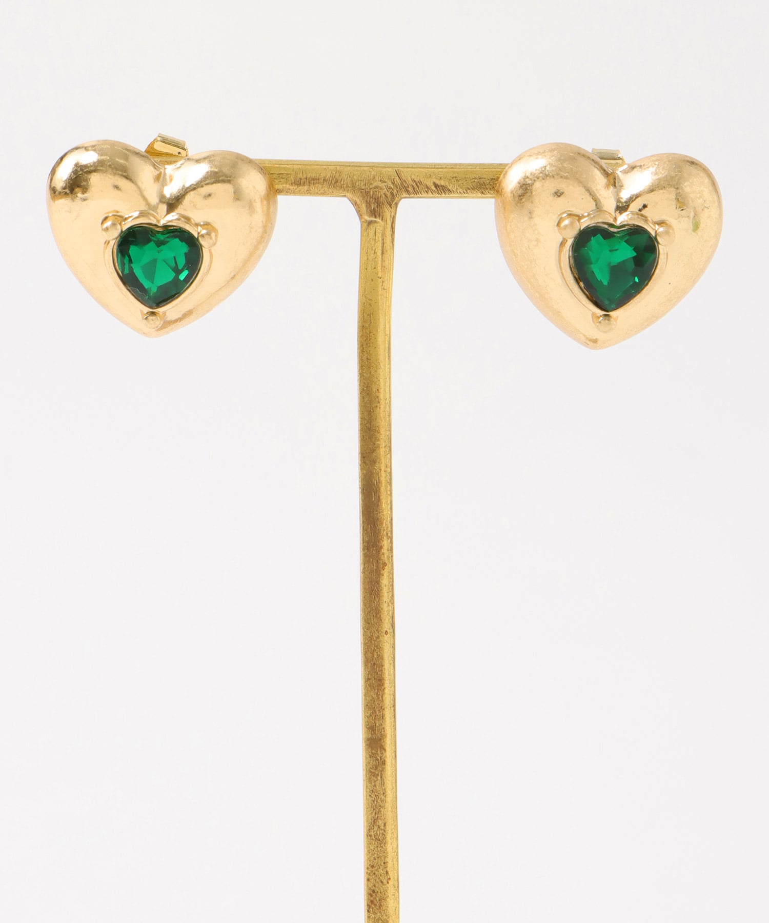 カラーストーンハートピアス