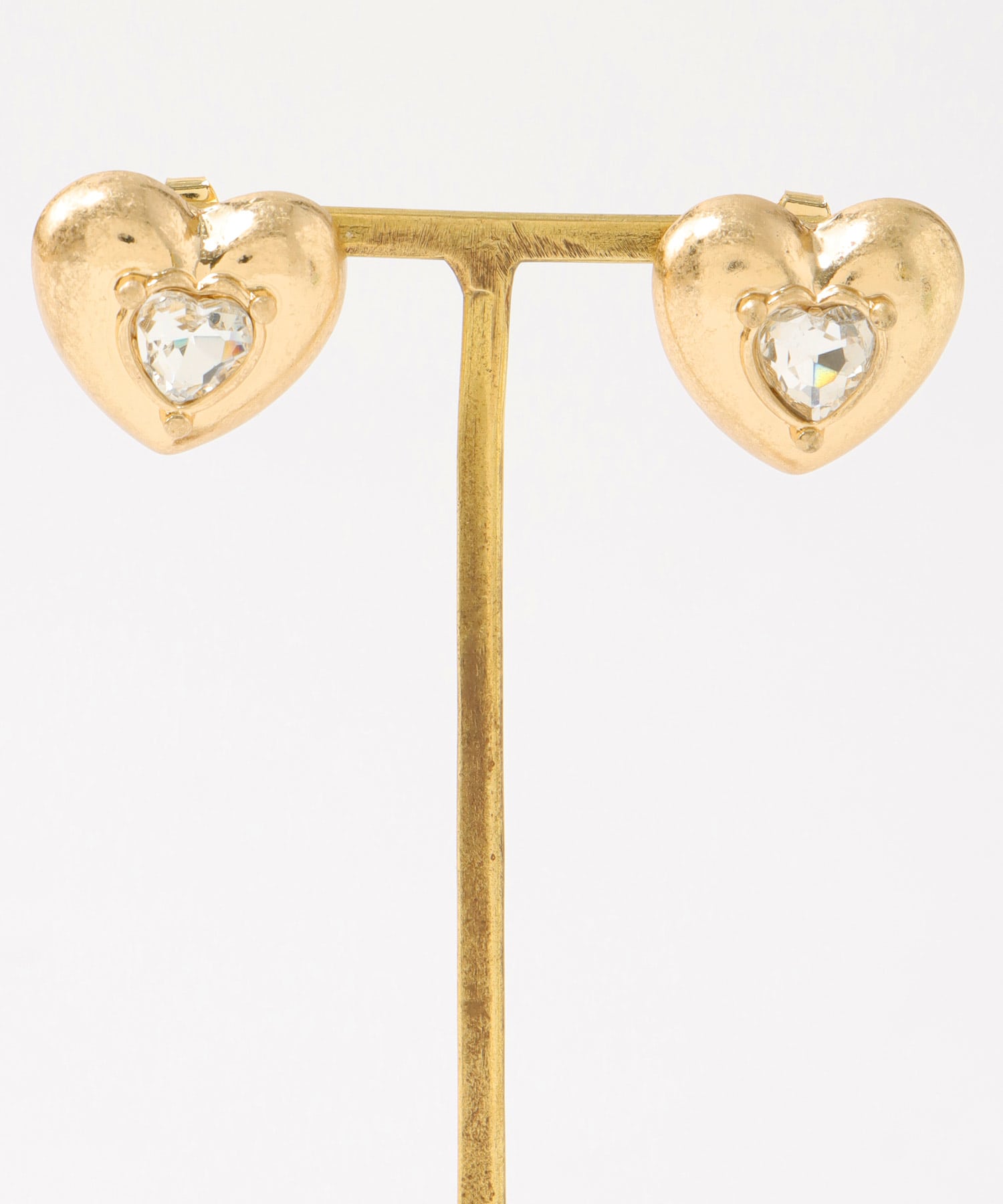 カラーストーンハートピアス