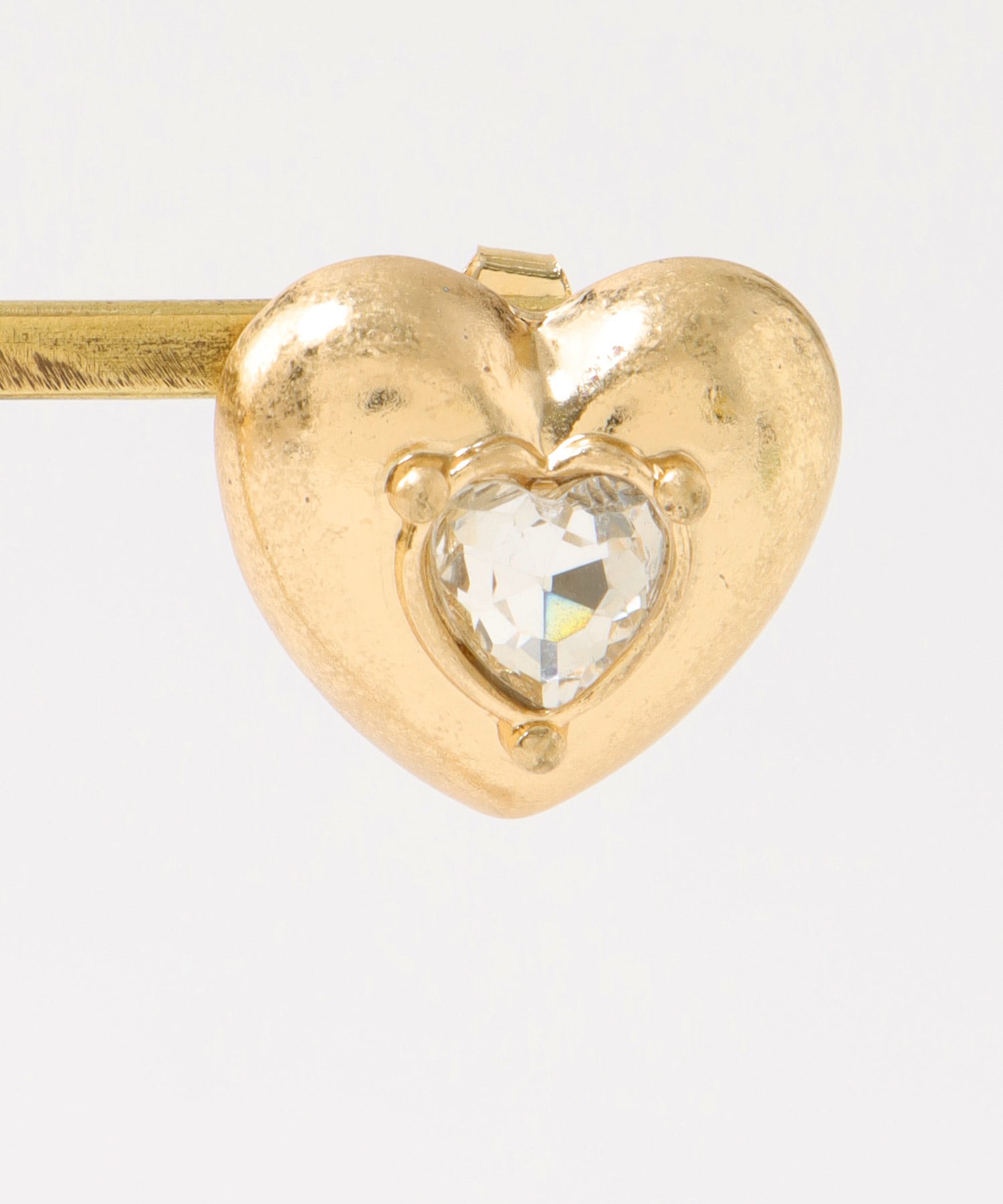 カラーストーンハートピアス