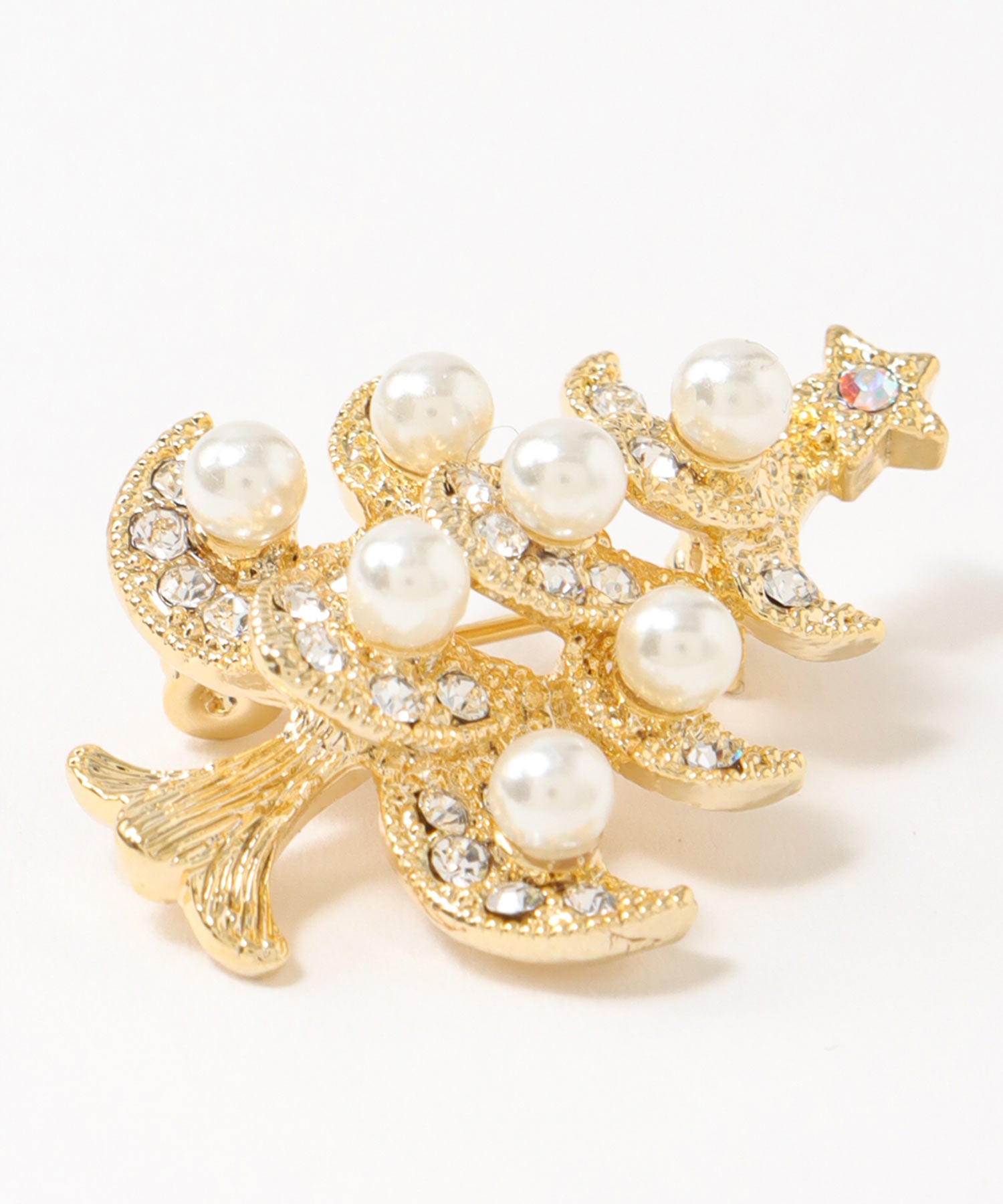 パールクリスマスツリーブローチ