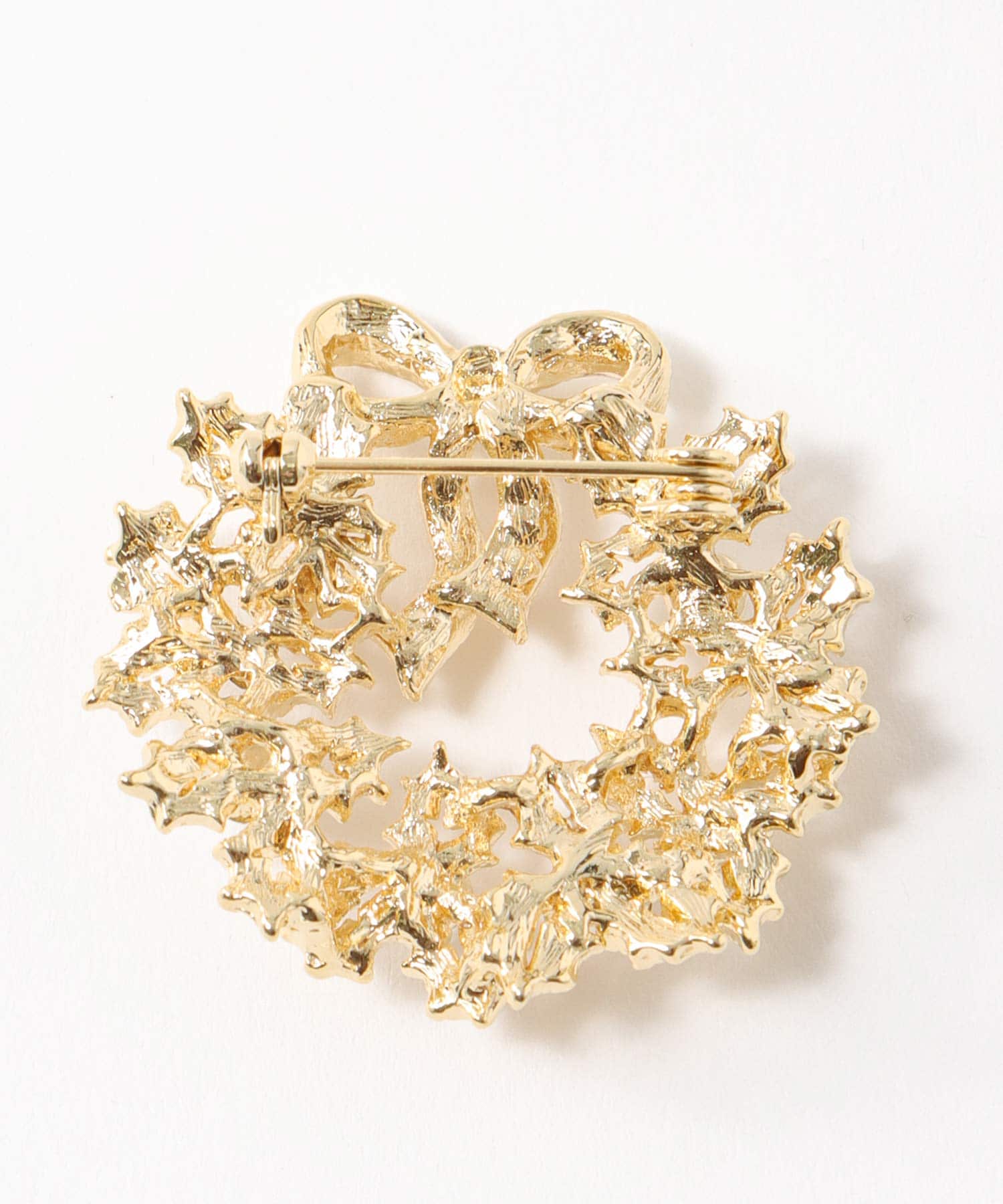 パールリースブローチ