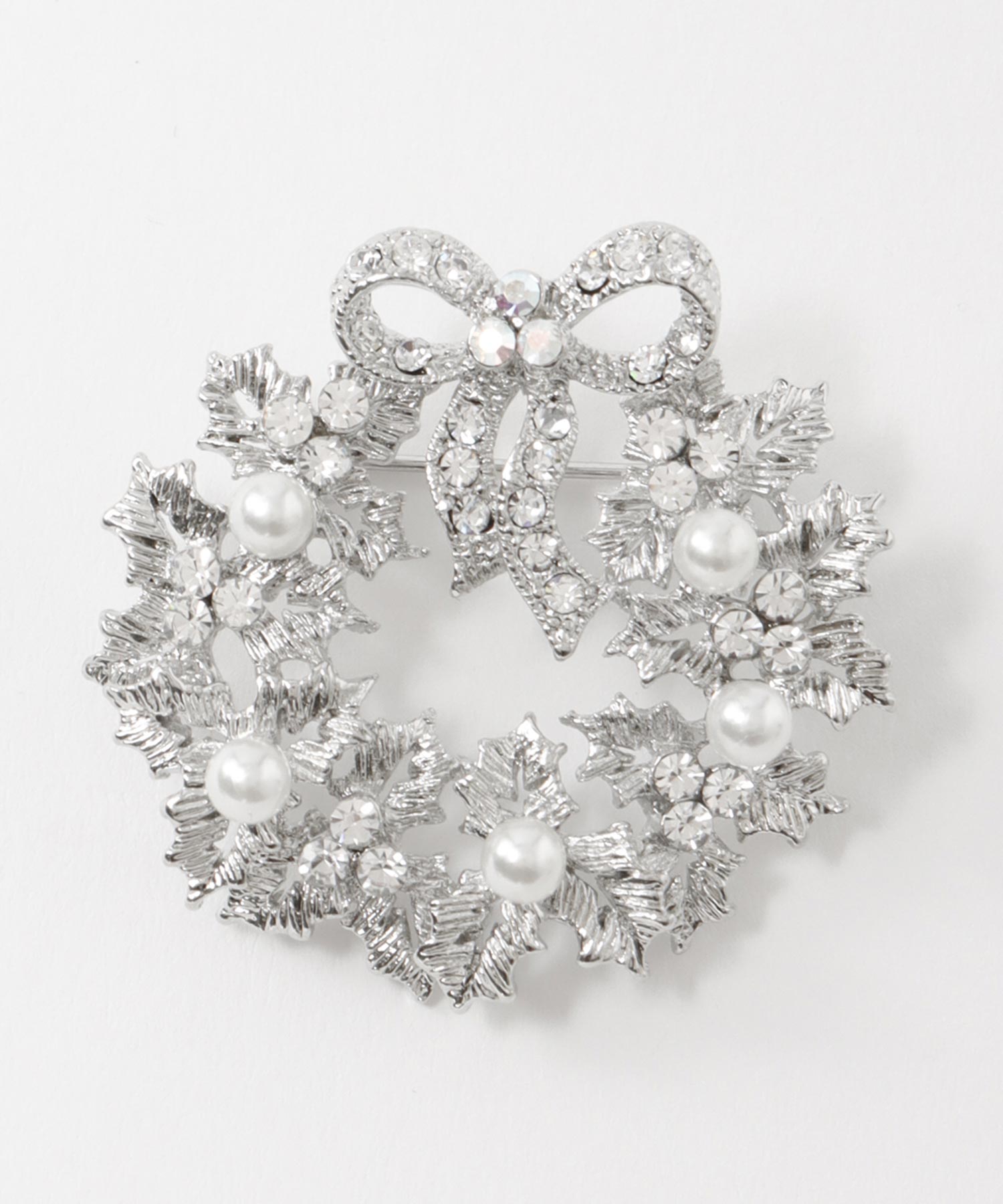 パールリースブローチ