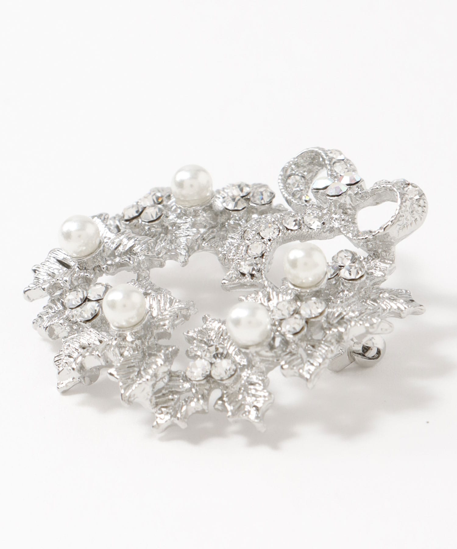 パールリースブローチ