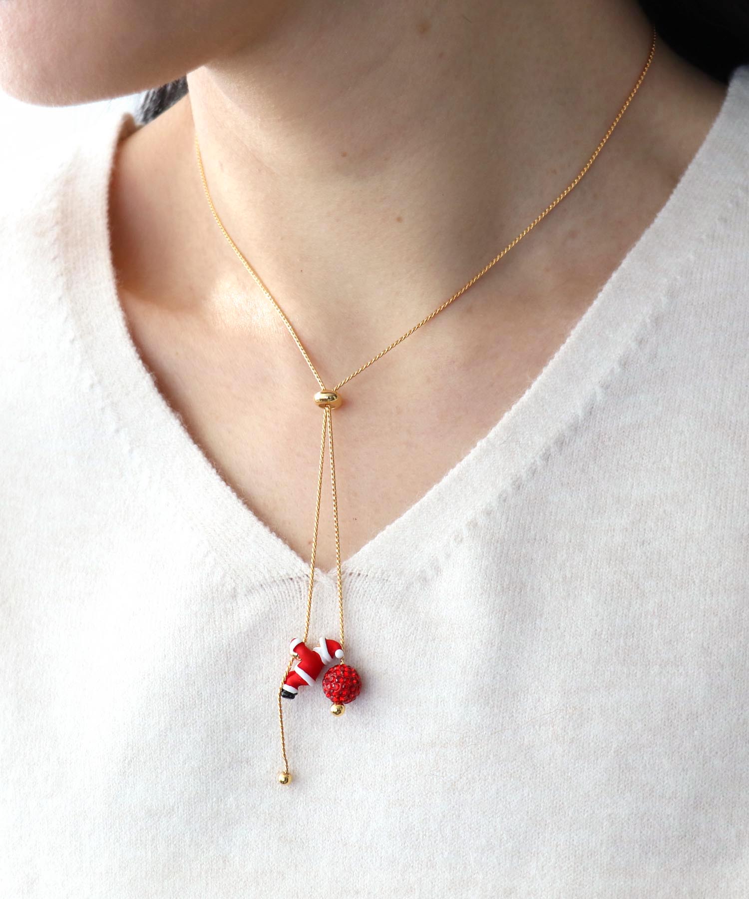 サアンタクローススライドネックレス