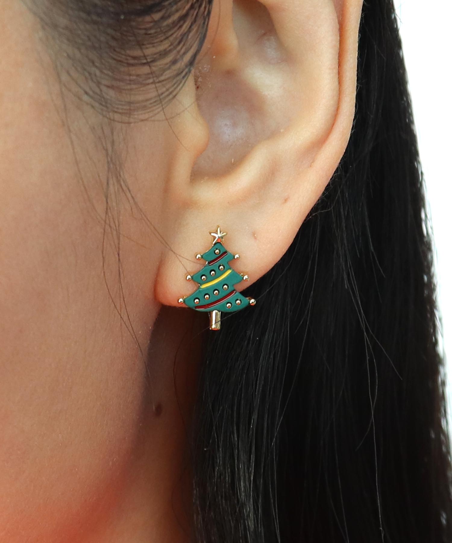 サンタクロース×ツリーアシメピアス