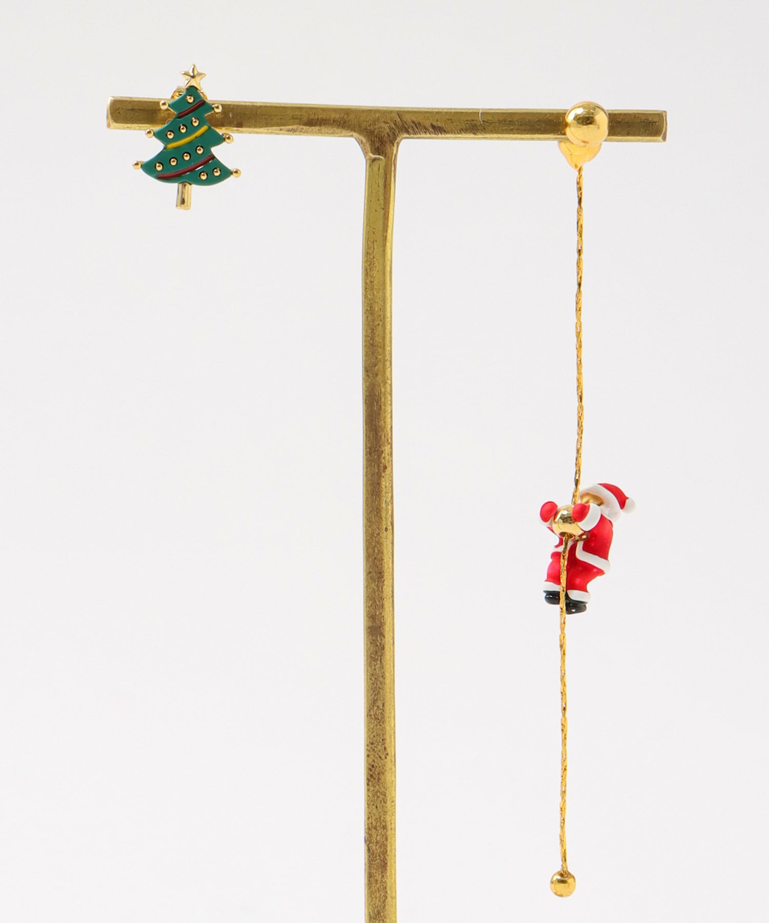 サンタクロース×ツリーアシメピアス