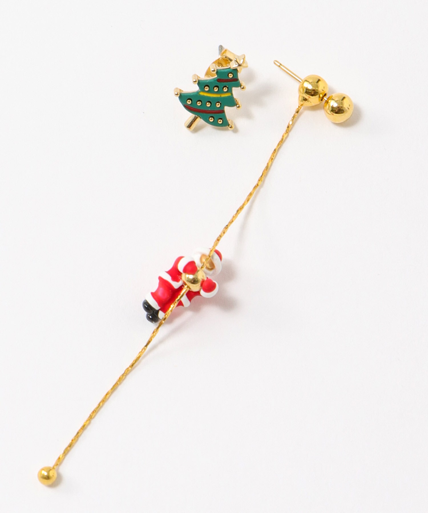 サンタクロース×ツリーアシメピアス