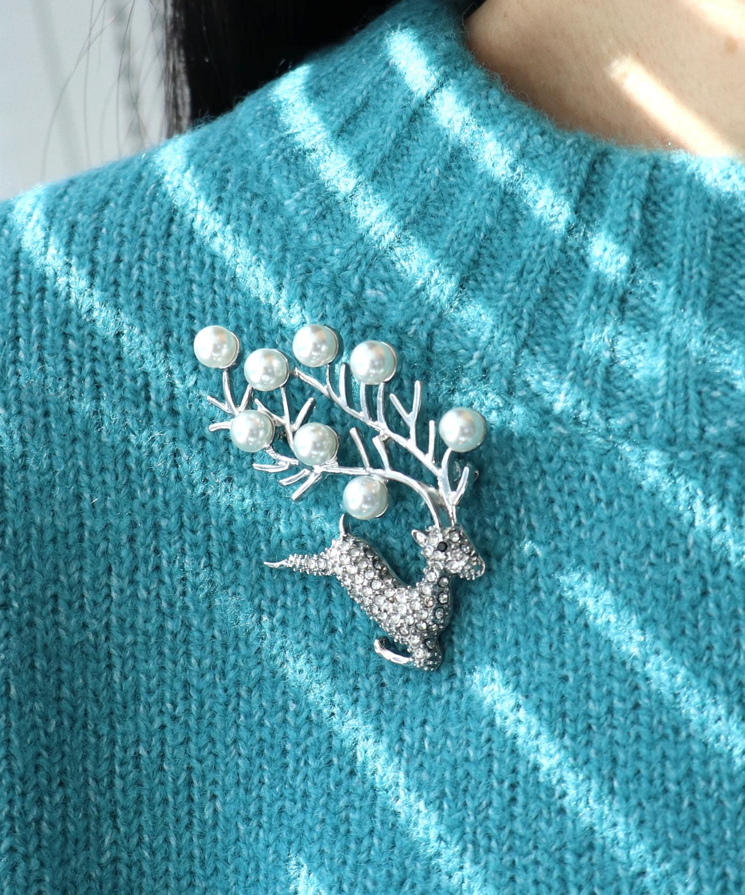 トナカイブローチ