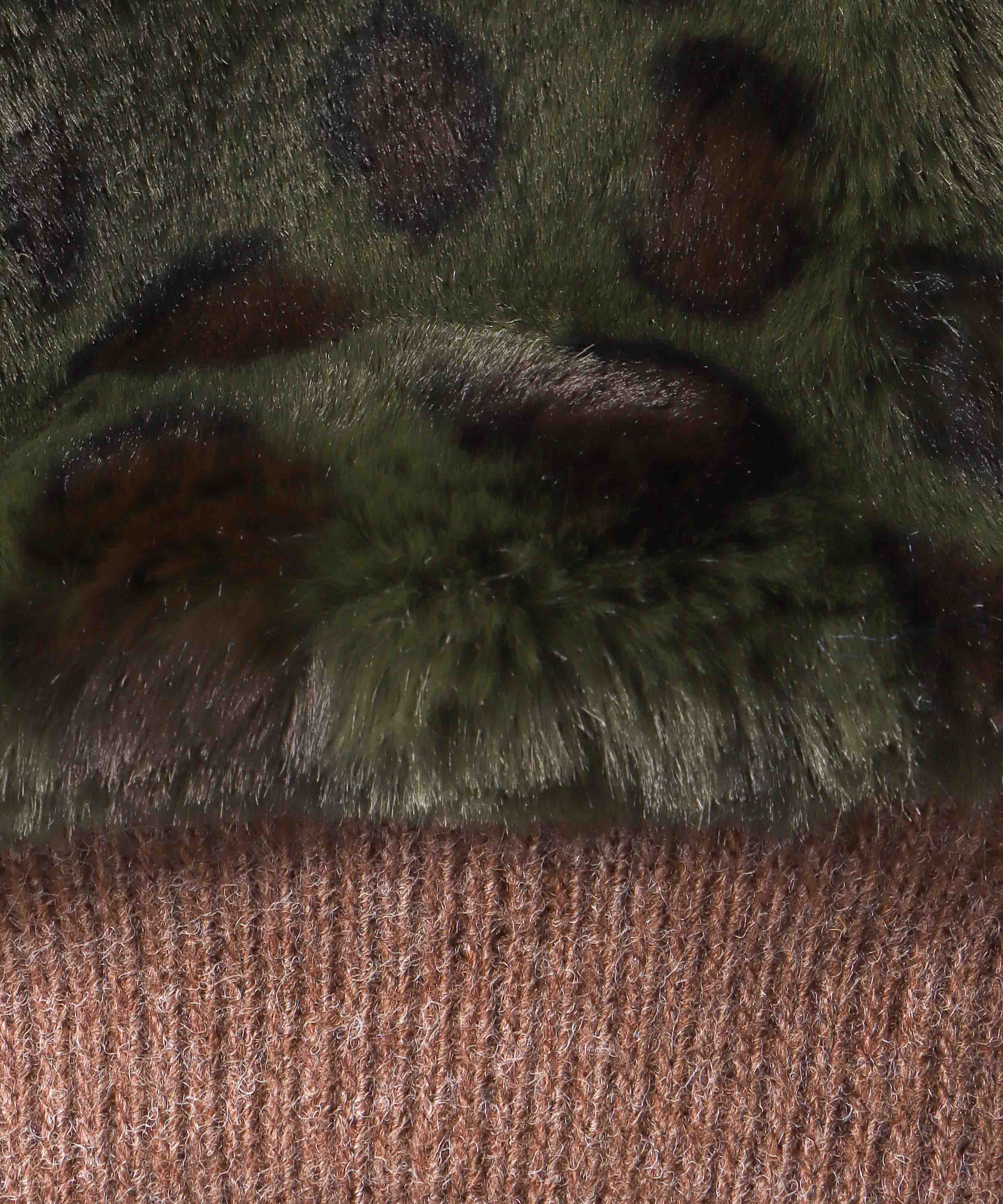 ヒョウ柄指無しグローブ