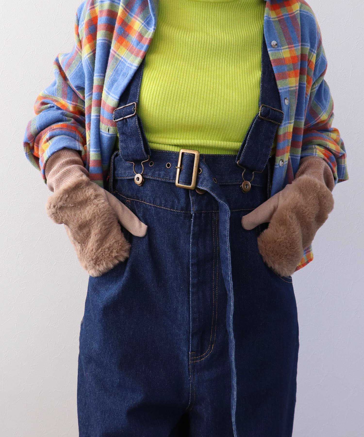 ファー×ロングリブグローブ