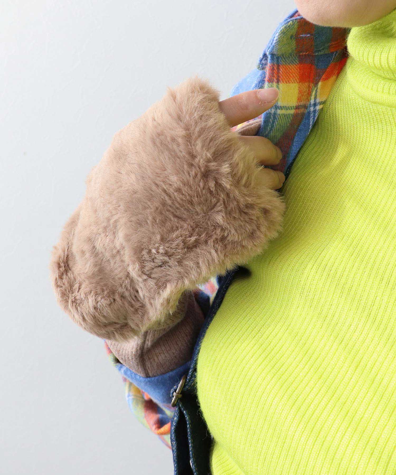 ファー×ロングリブグローブ