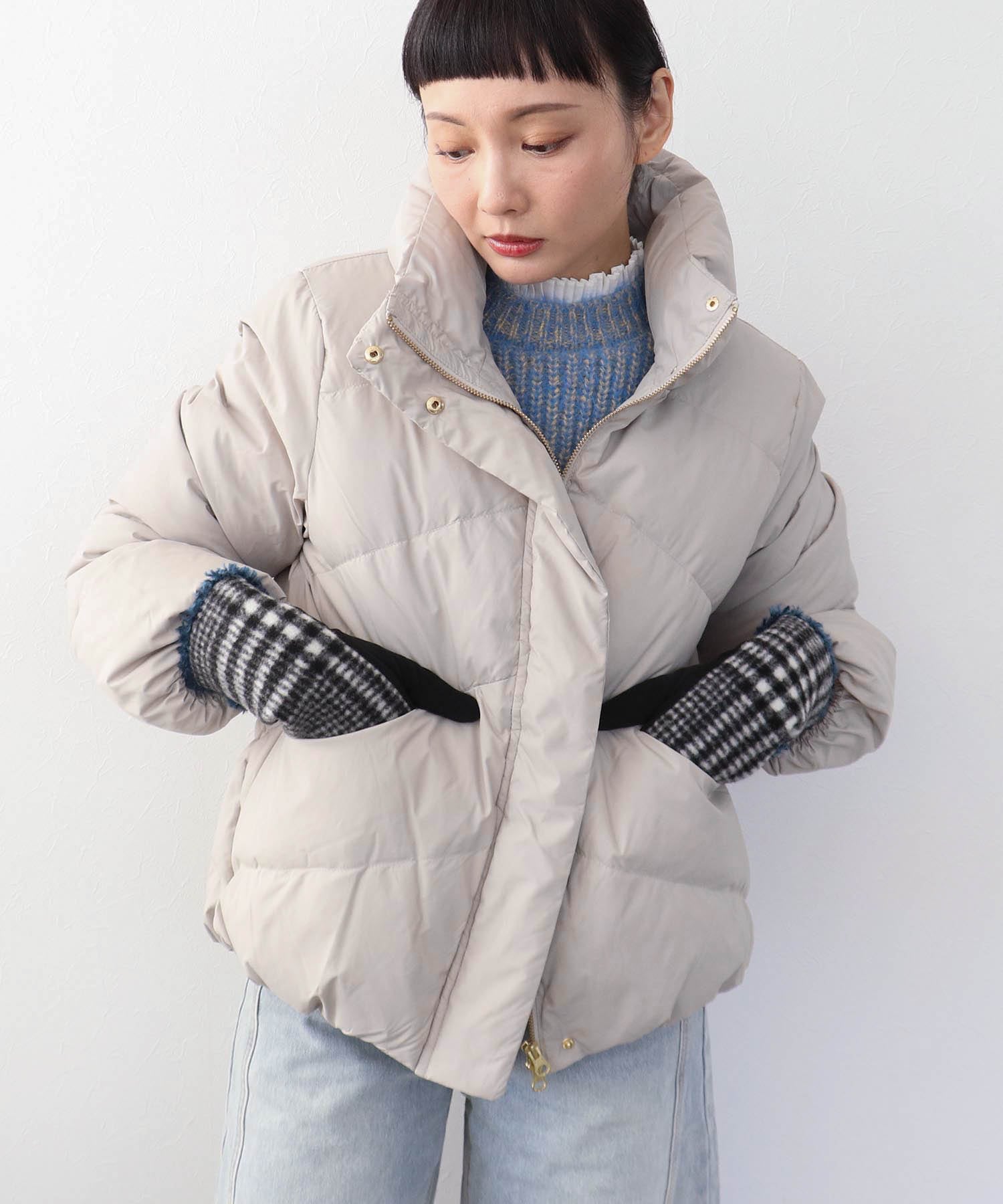 チェックボアグローブ