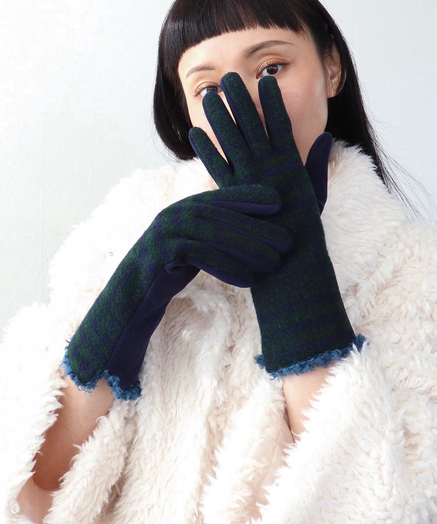 チェックボアグローブ