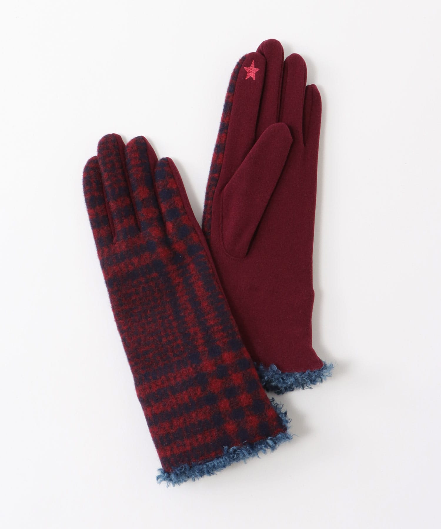 チェックボアグローブ